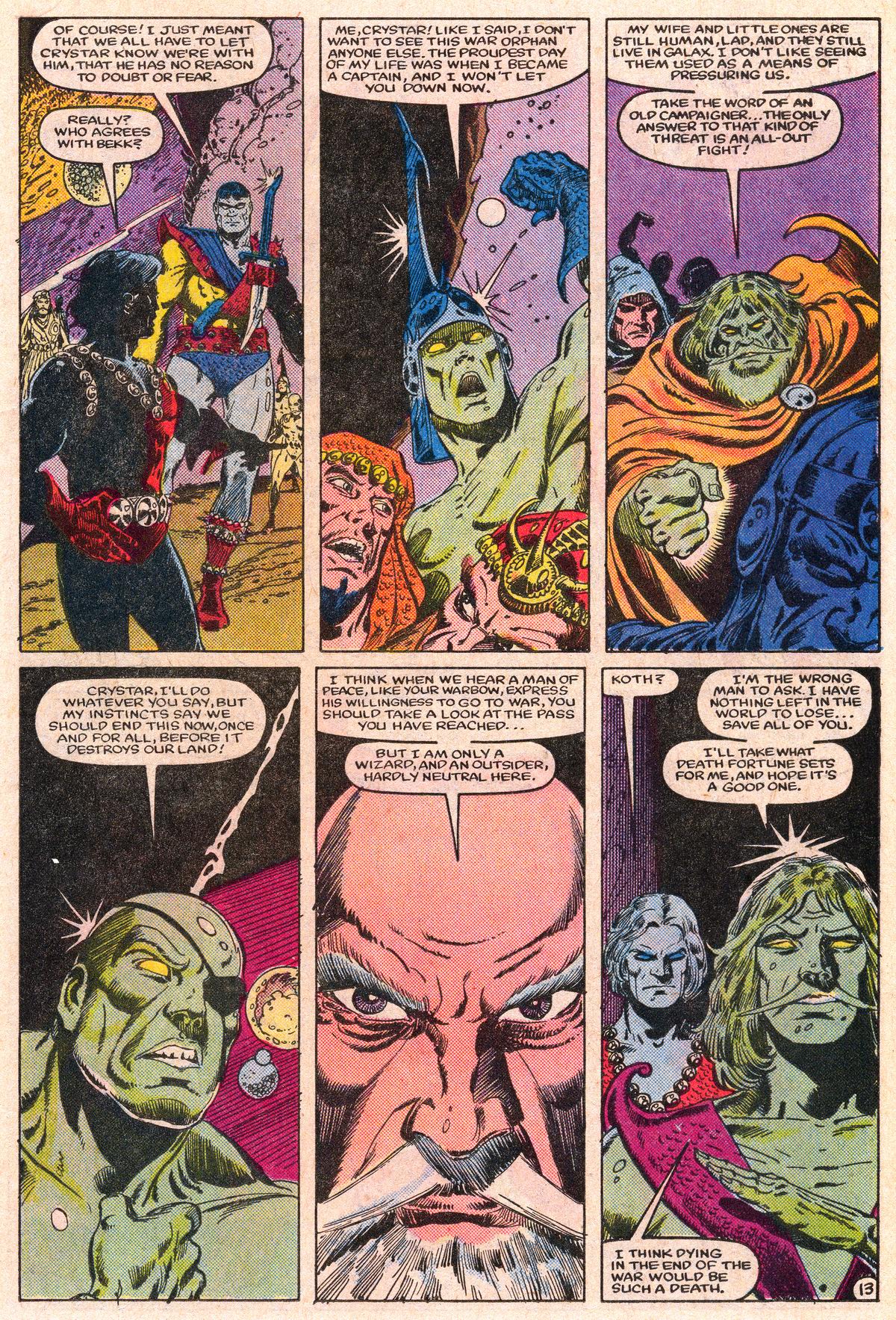 Read online The Saga of Crystar, Crystal Warrior comic -  Issue #10 - 14