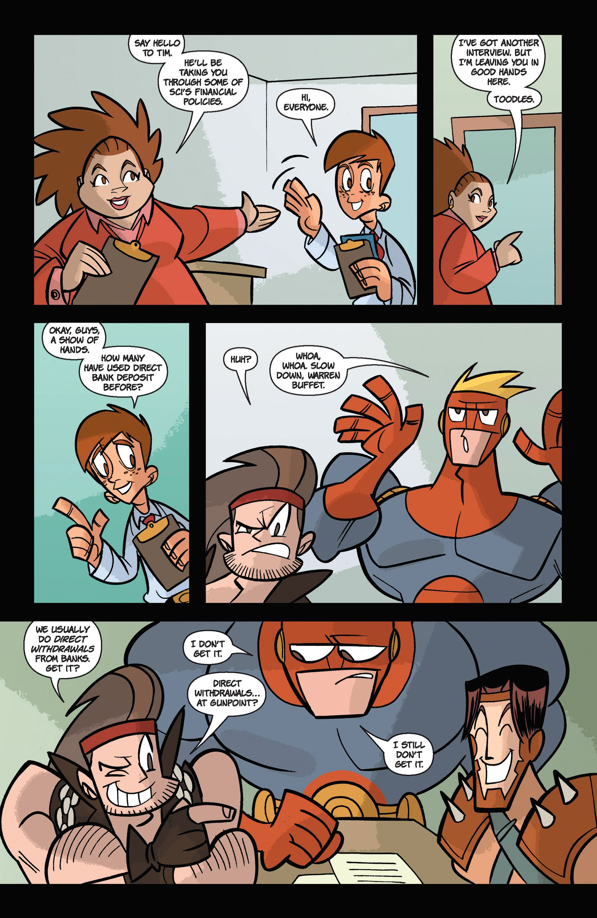 Read online Super Human Resources comic -  Issue #1 - 9