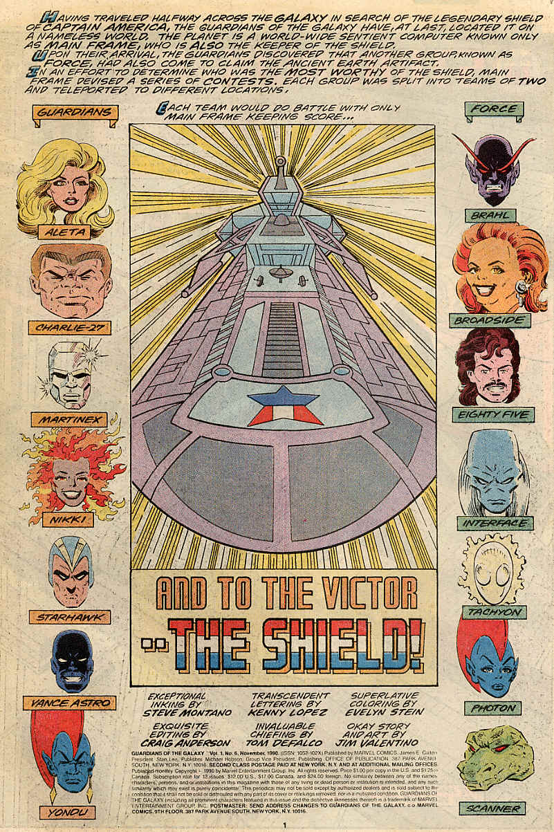 Read online Guardians of the Galaxy (1990) comic -  Issue #6 - 2