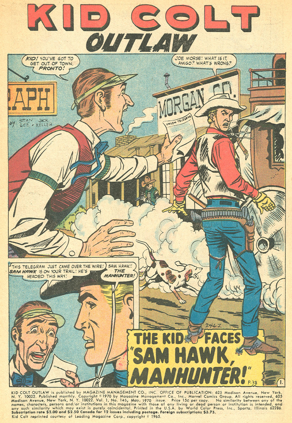 Read online Kid Colt Outlaw comic -  Issue #146 - 3