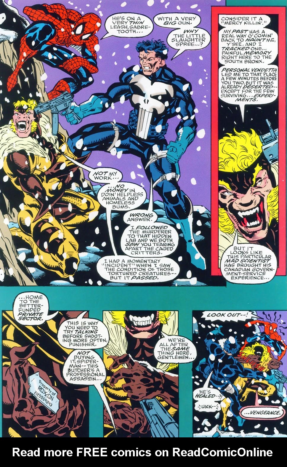 Read online Spider-Man, Punisher, Sabretooth: Designer Genes comic -  Issue # Full - 43
