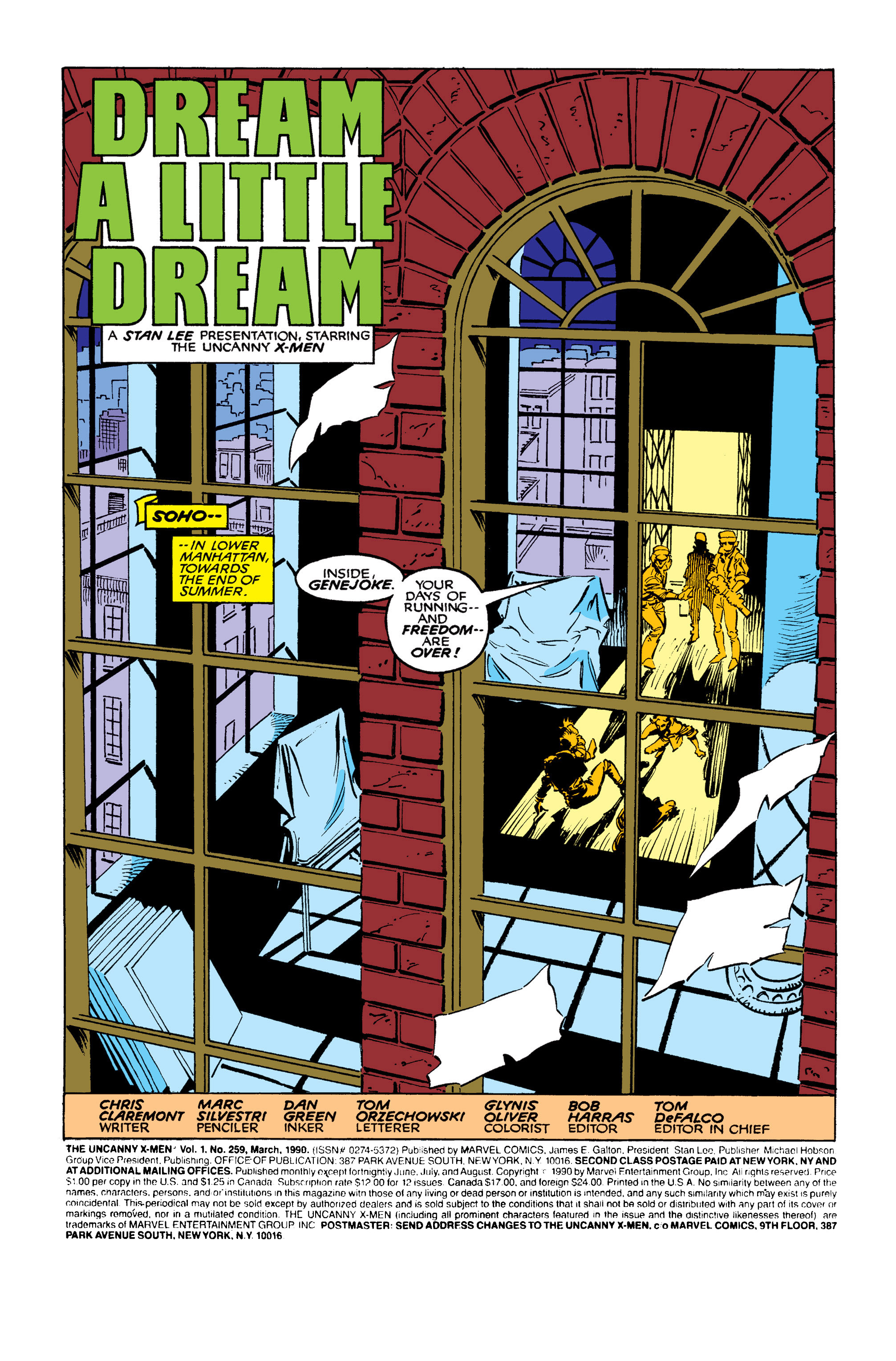 Read online Uncanny X-Men (1963) comic -  Issue #259 - 2