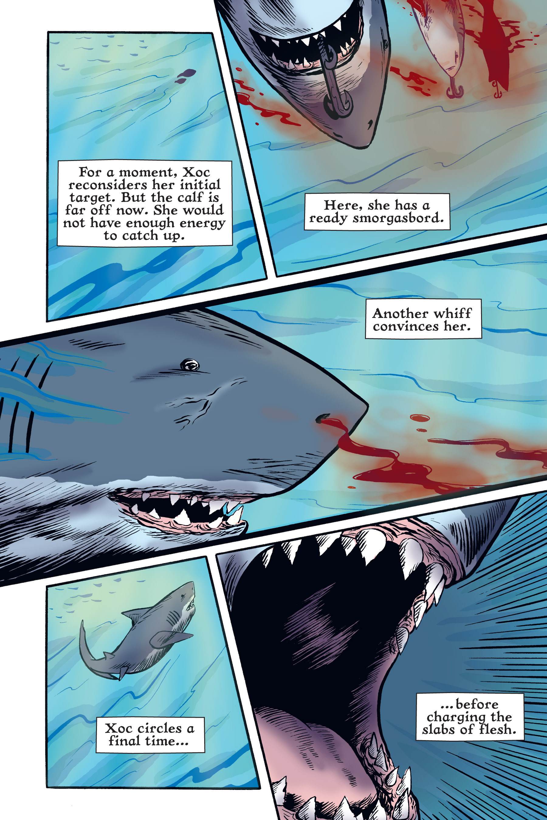 Read online Xoc: Journey of a Great White comic -  Issue # TPB - 128