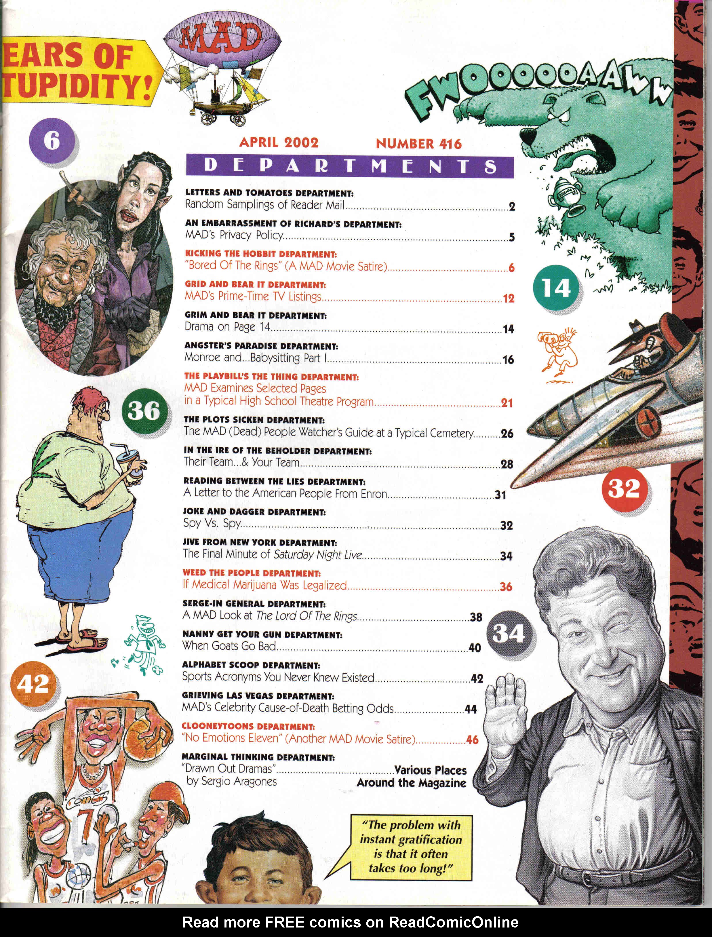 Read online MAD comic -  Issue #416 - 2