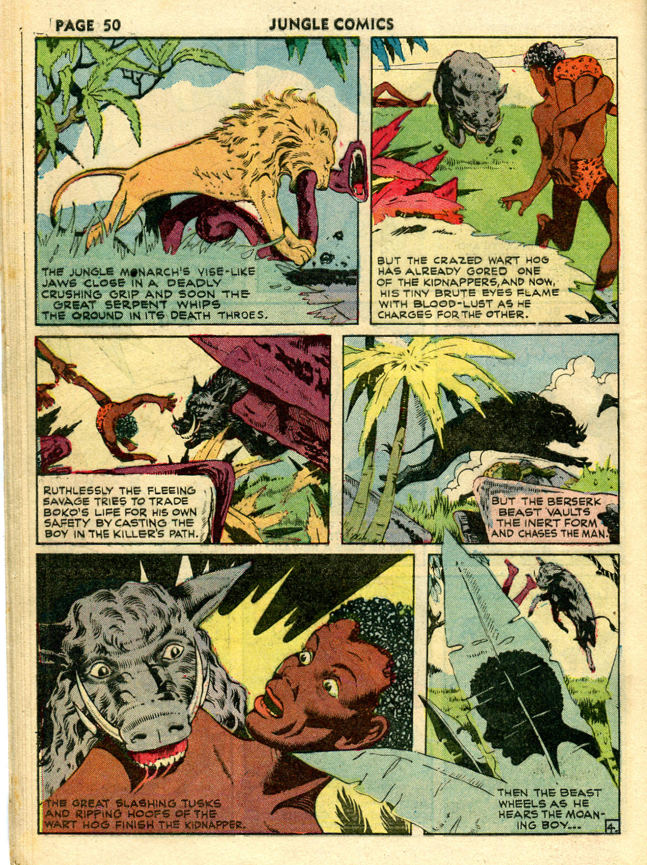 Read online Jungle Comics comic -  Issue #26 - 52