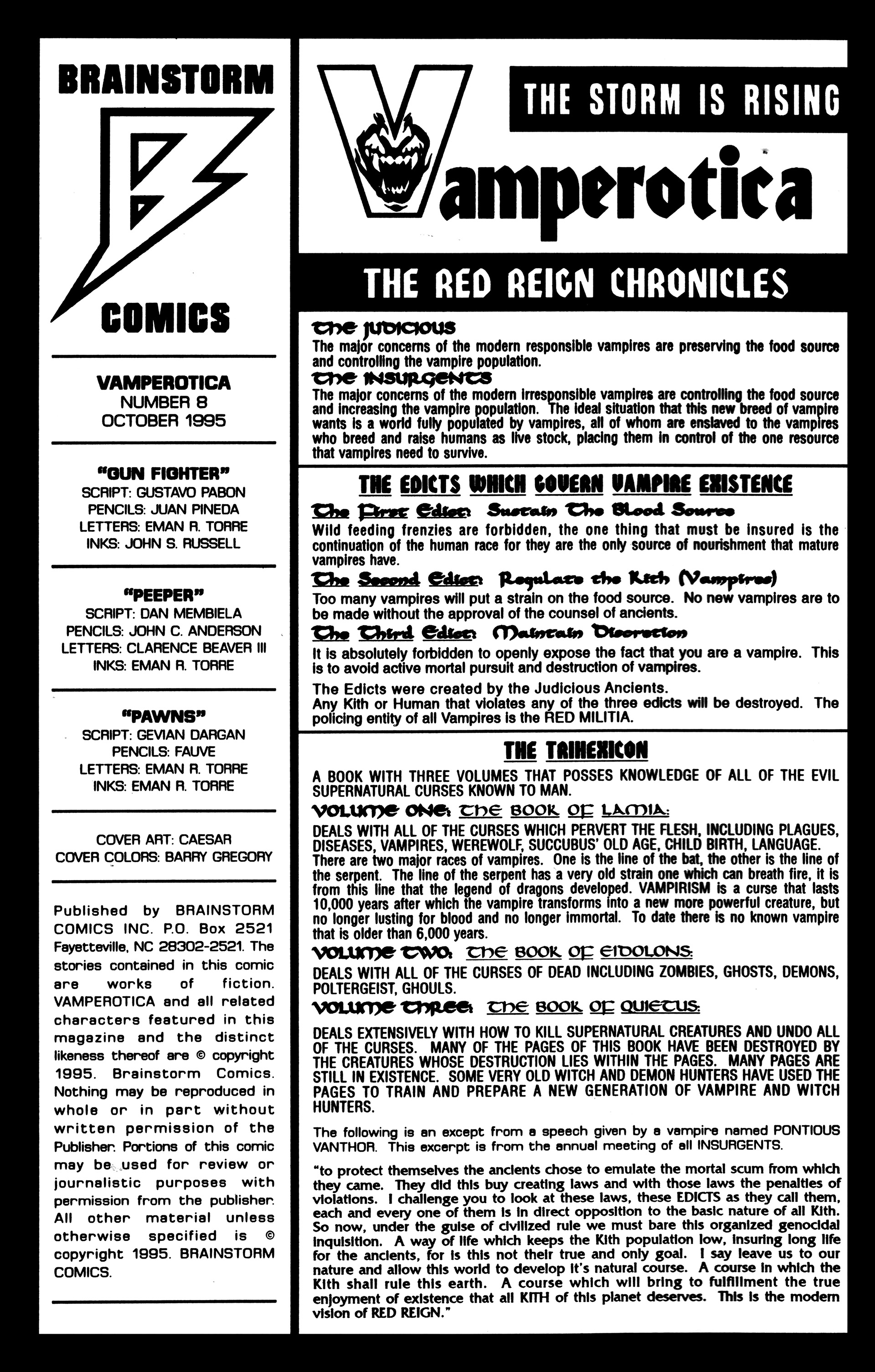 Read online Vamperotica comic -  Issue #8 - 2