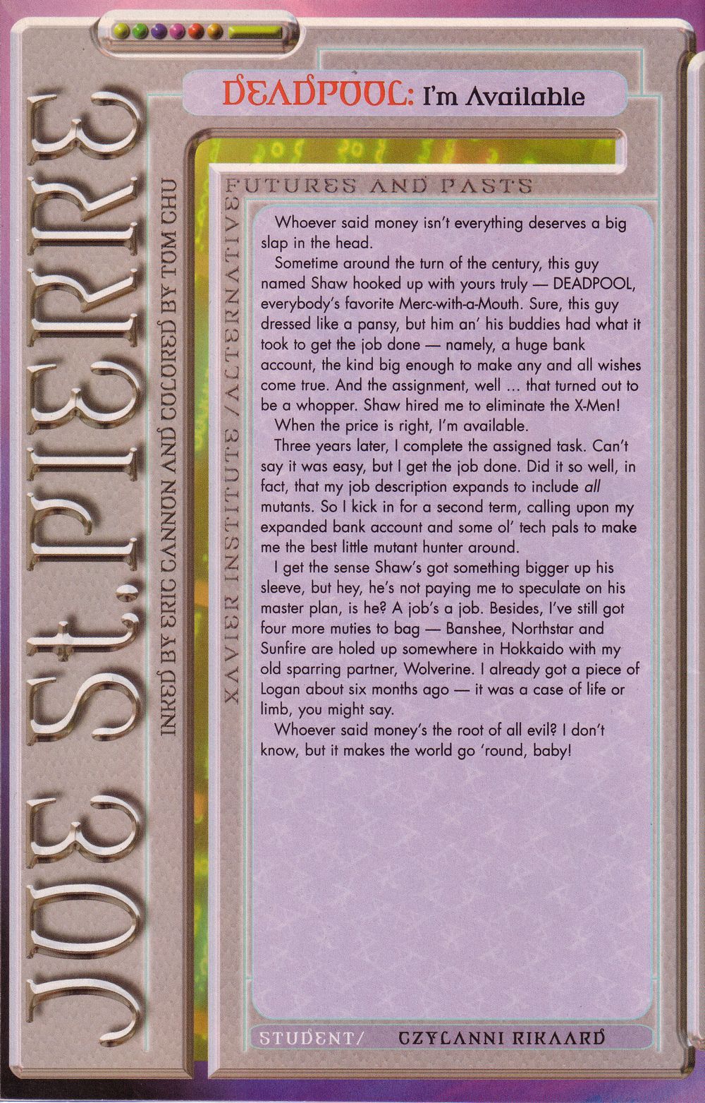 Read online X-Men: Millennial Visions comic -  Issue #2 - 34