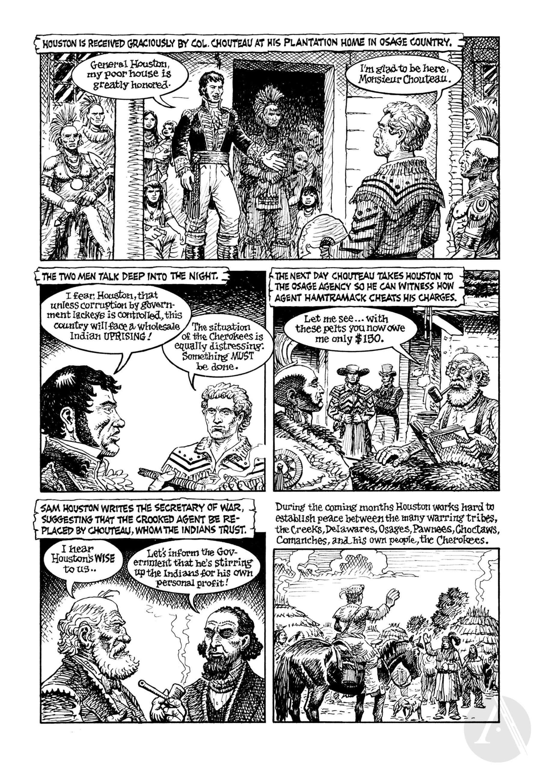 Read online Indian Lover: Sam Houston & the Cherokees comic -  Issue # TPB - 50