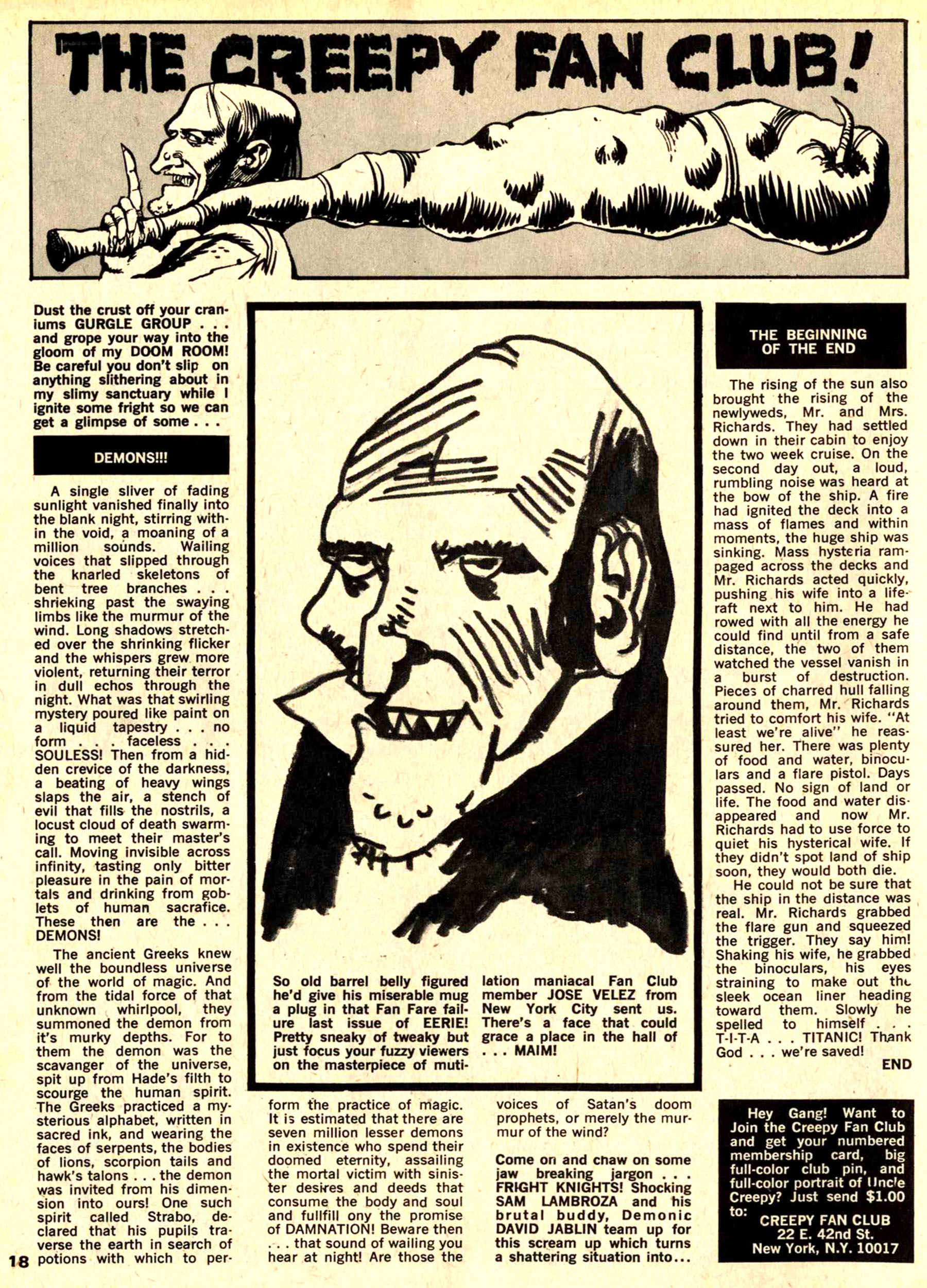 Read online Creepy (1964) comic -  Issue #26 - 18