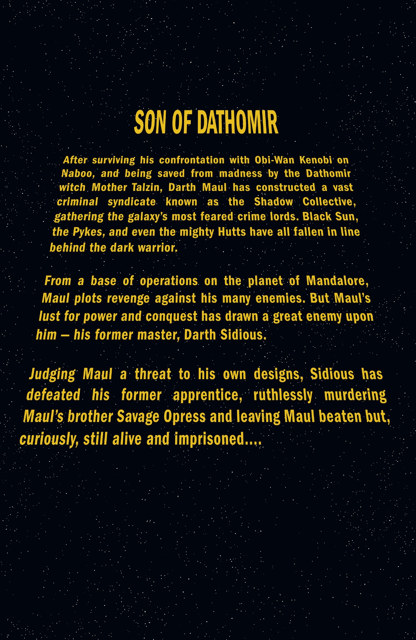 Read online Star Wars: Darth Maul - Son of Dathomir comic -  Issue # _TPB - 4