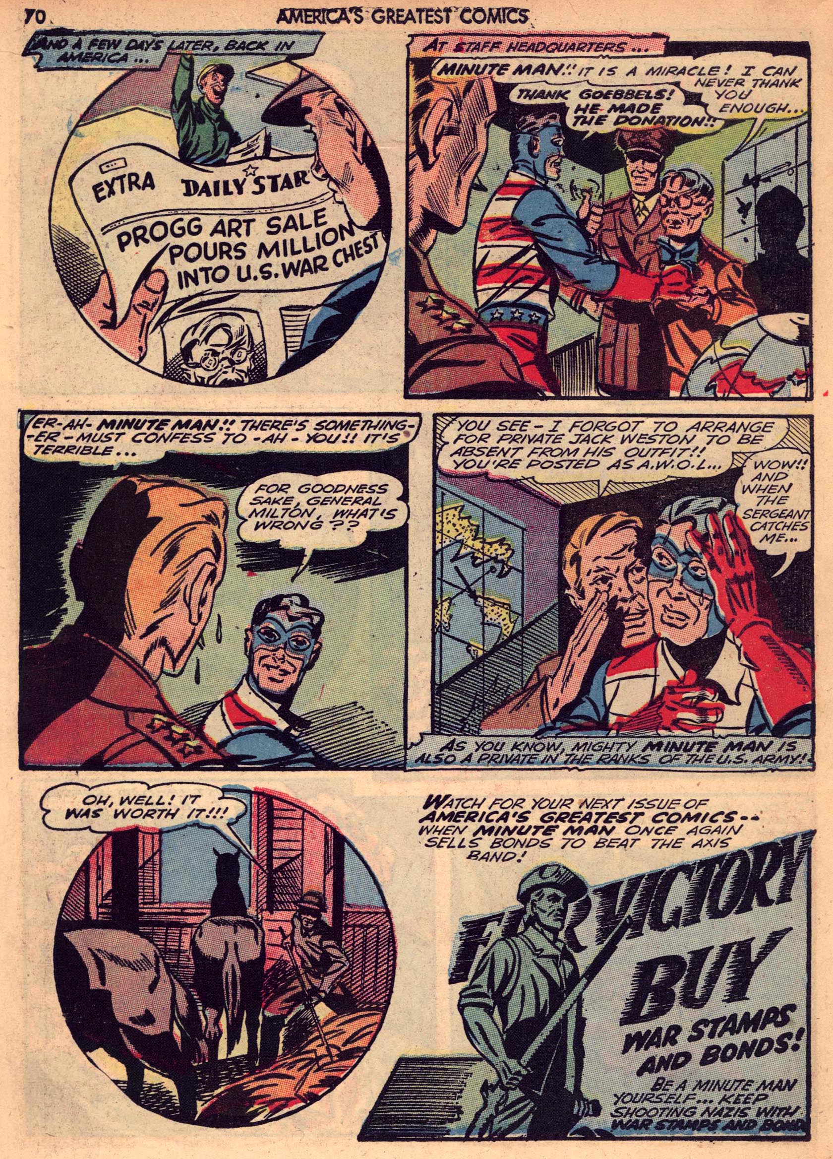 Read online America's Greatest Comics comic -  Issue #7 - 69