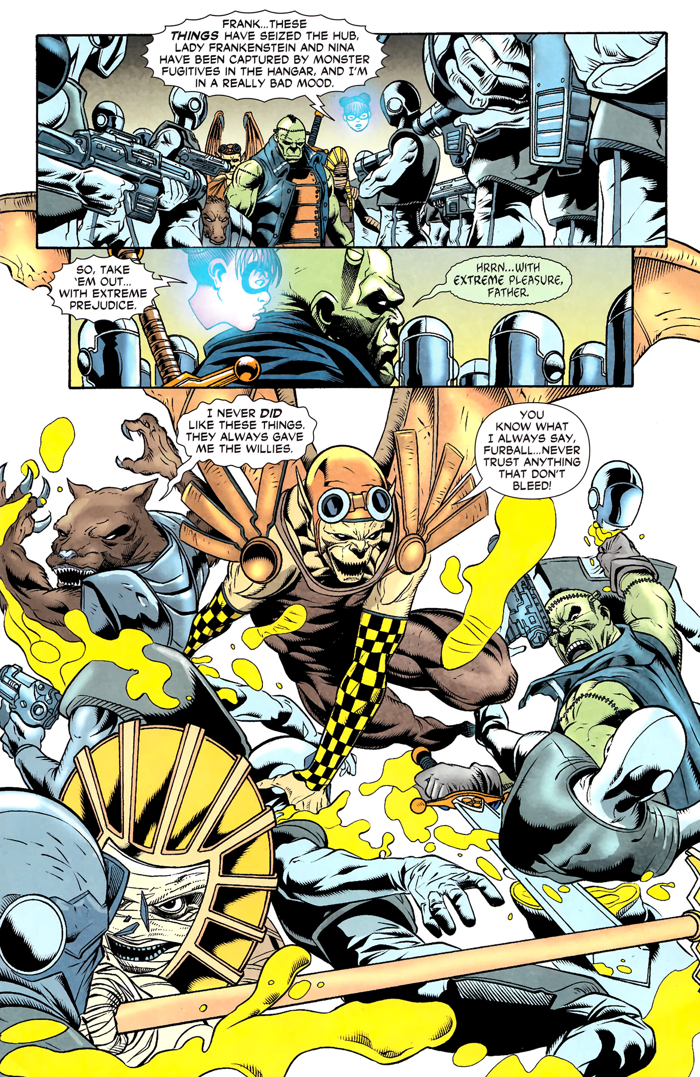 Read online Frankenstein, Agent of S.H.A.D.E. comic -  Issue #7 - 8