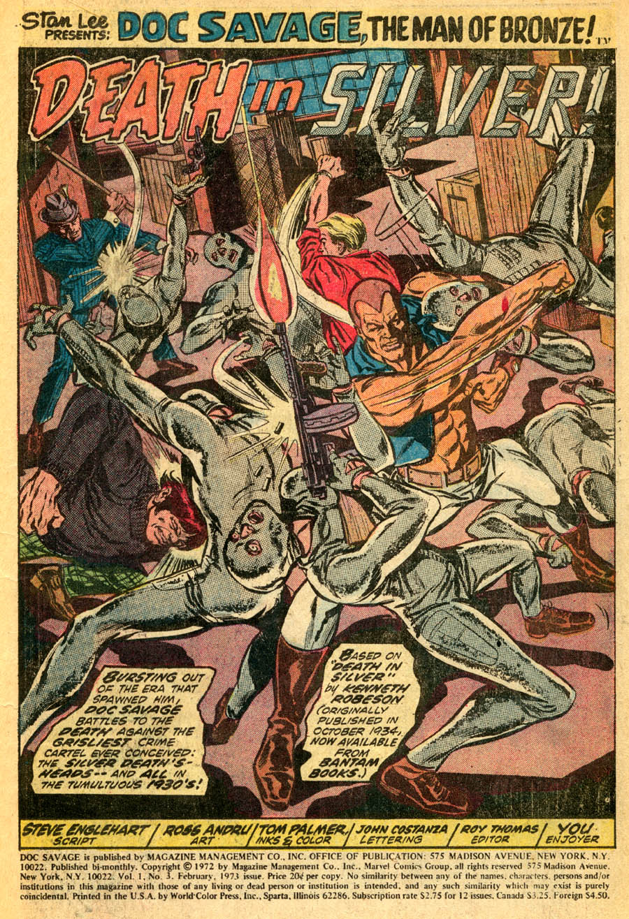Read online Doc Savage (1972) comic -  Issue #3 - 2