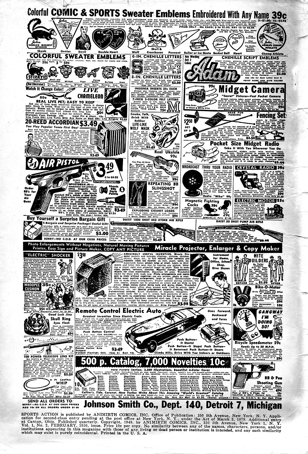 Read online Sports Action comic -  Issue #2 - 2