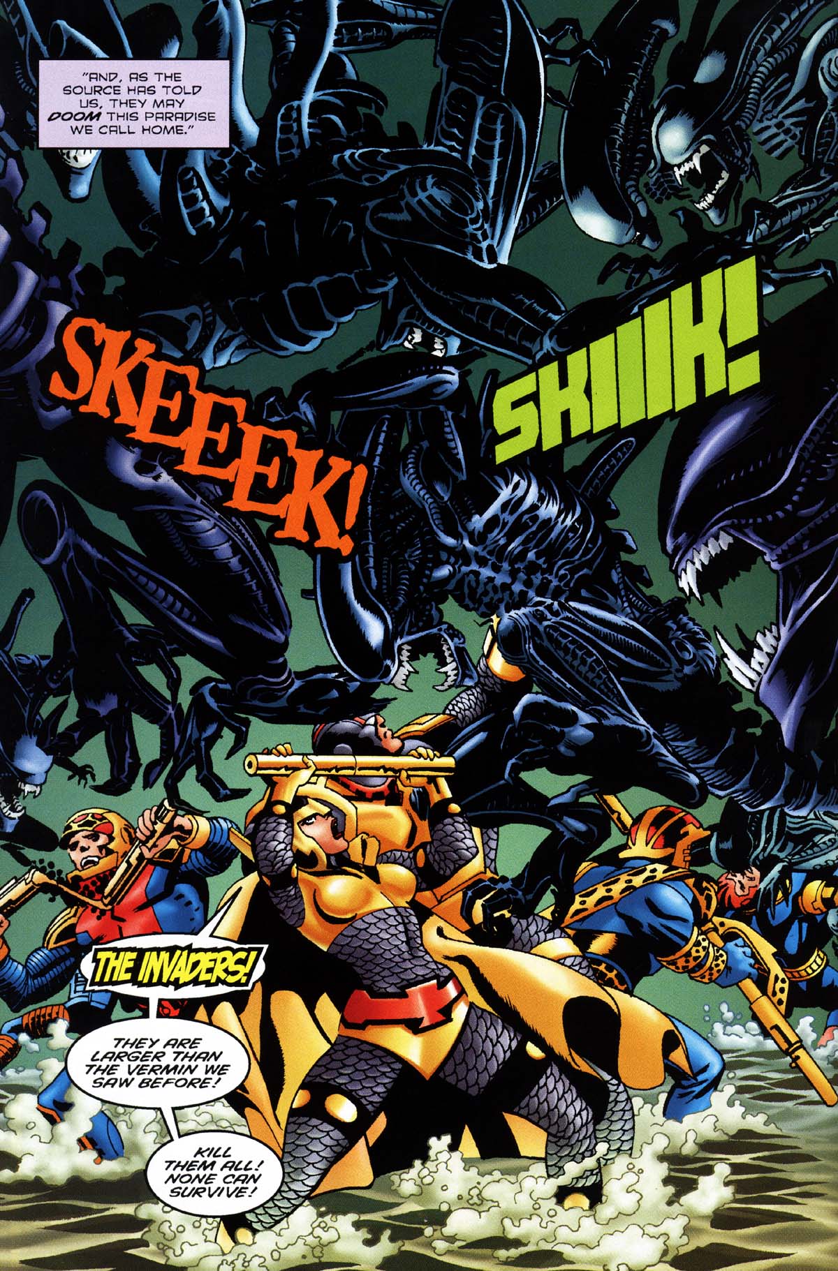 Read online Superman/Aliens 2: God War comic -  Issue #3 - 10