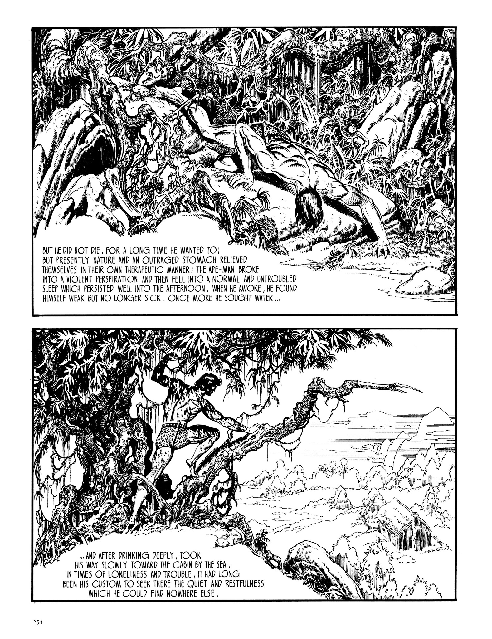 Read online Edgar Rice Burroughs' Tarzan: Burne Hogarth's Lord of the Jungle comic -  Issue # TPB - 253
