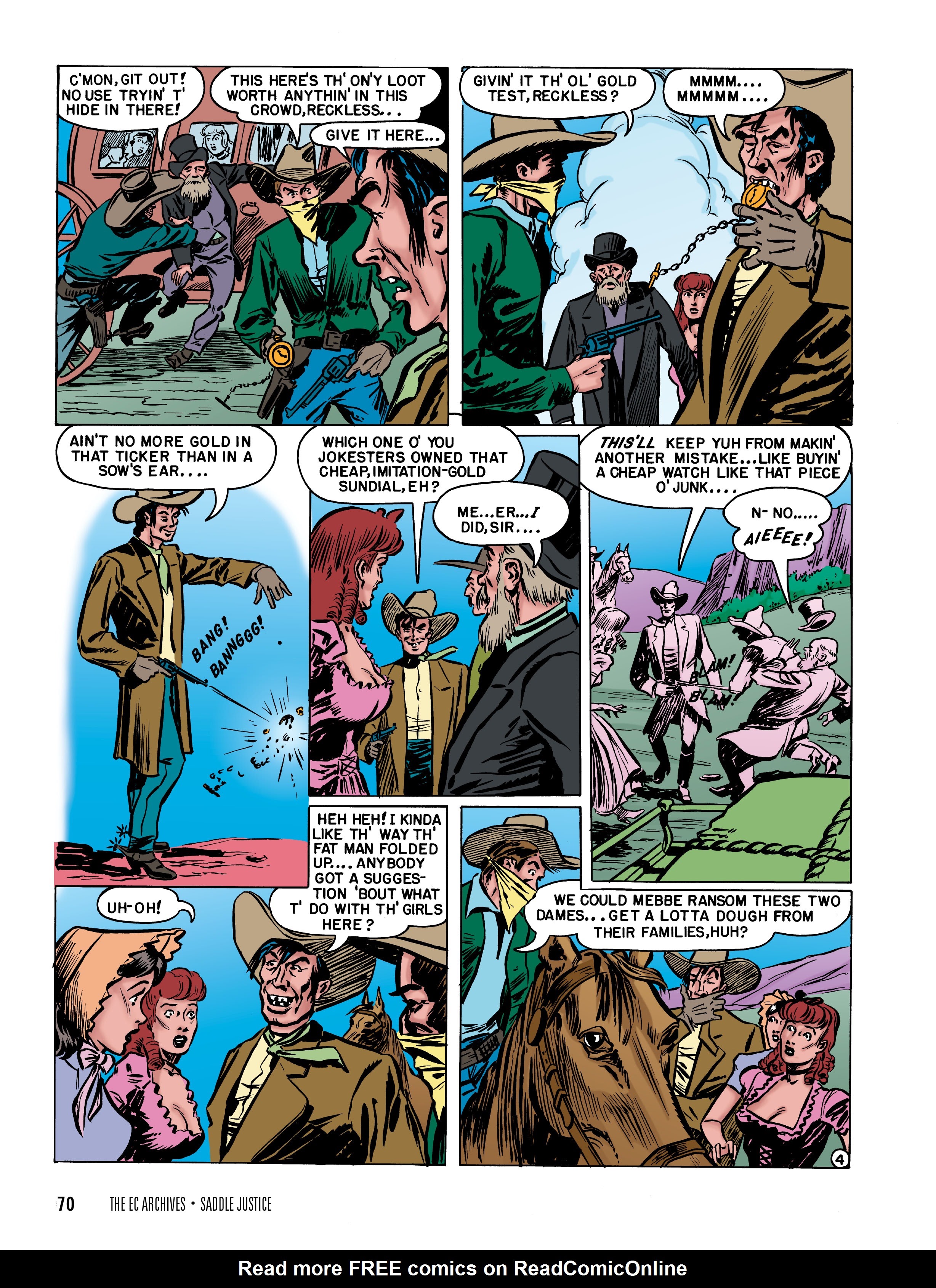 Read online The EC Archives: Saddle Justice comic -  Issue # TPB (Part 1) - 72