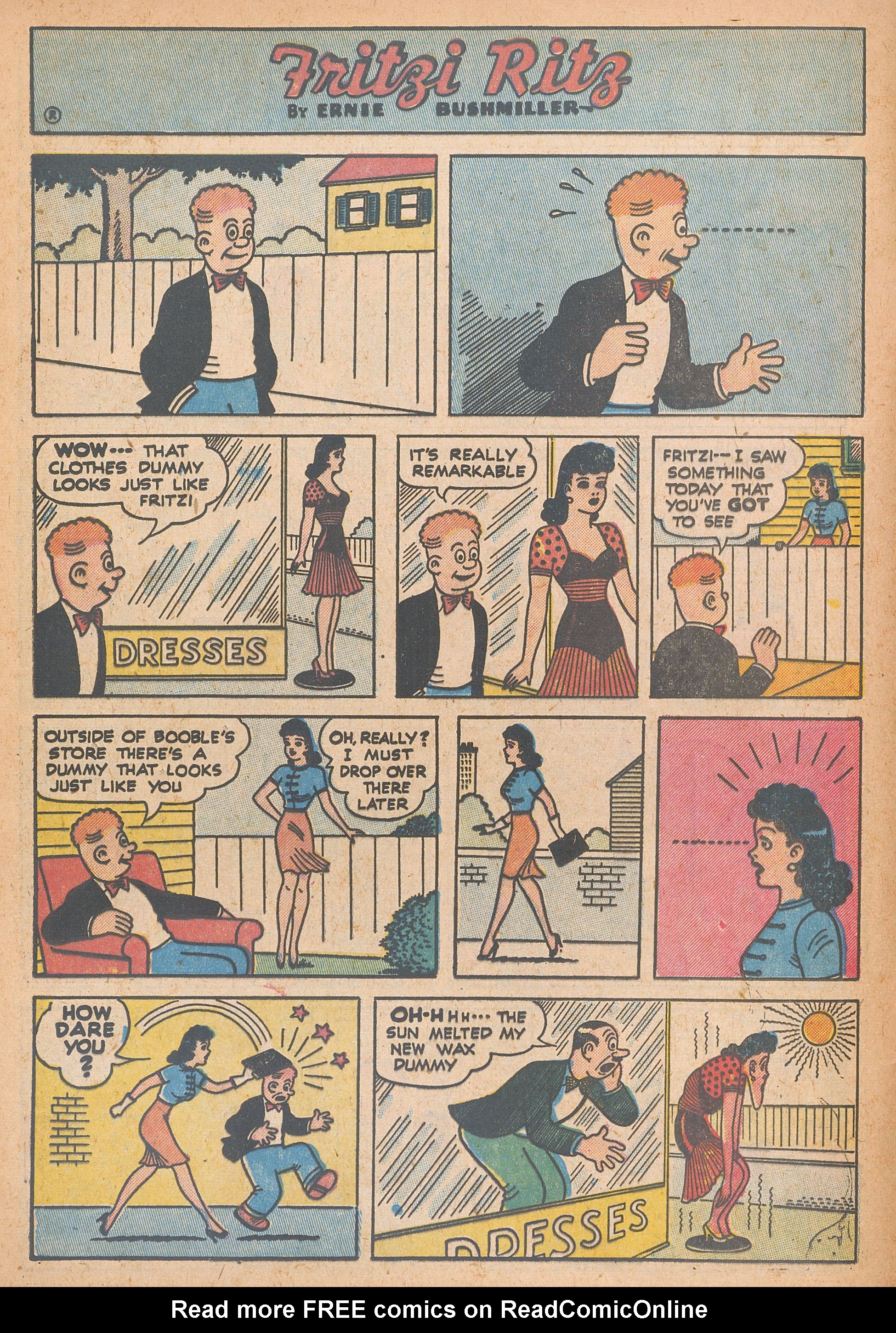 Read online Fritzi Ritz (1953) comic -  Issue #54 - 16