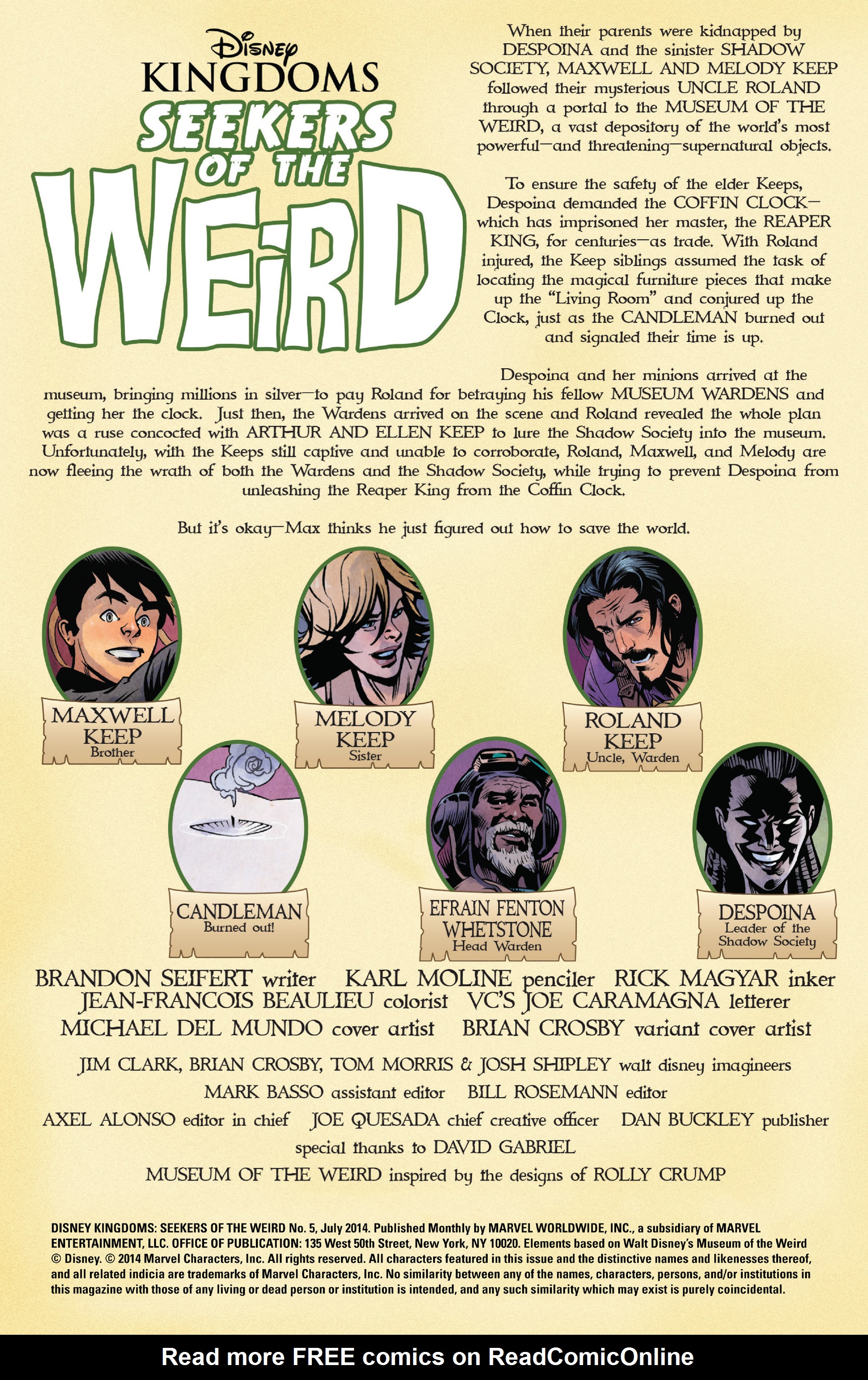 Read online Disney Kingdoms: Seekers of the Weird comic -  Issue #5 - 2