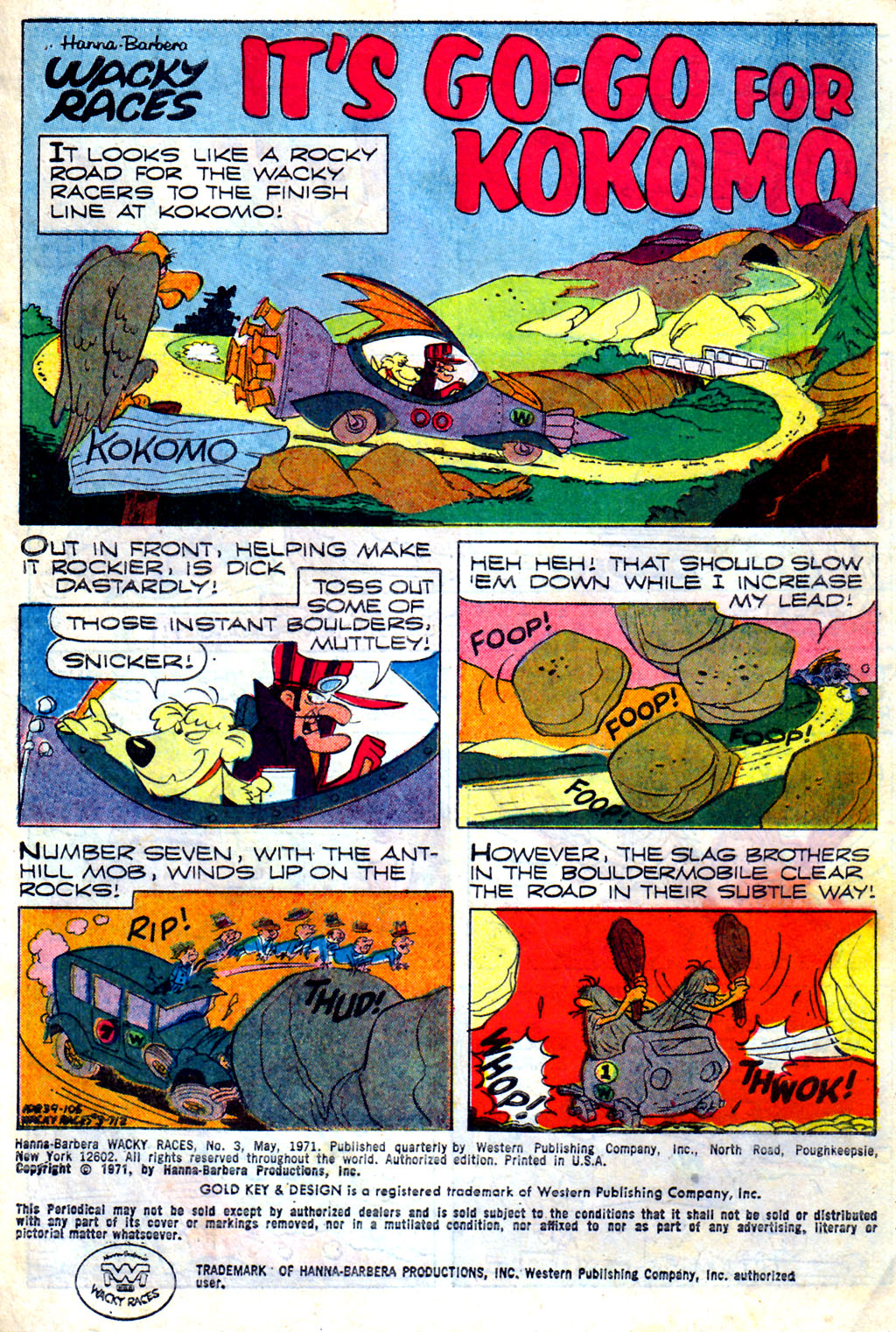 Read online Hanna-Barbera Wacky Races comic -  Issue #3 - 2