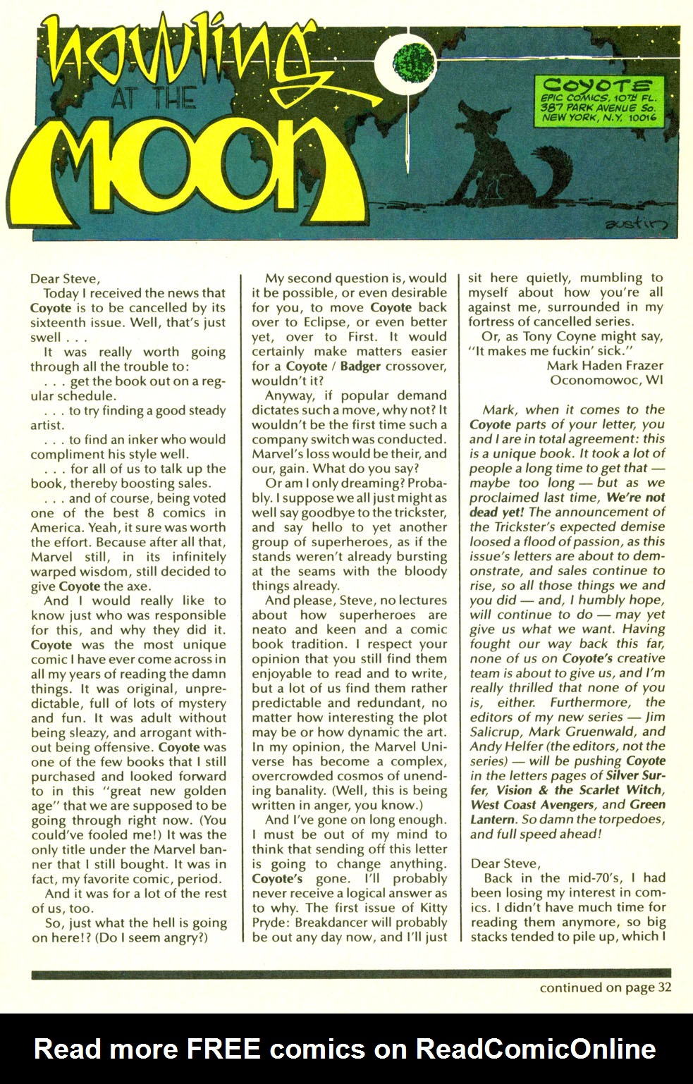 Read online Coyote comic -  Issue #12 - 22