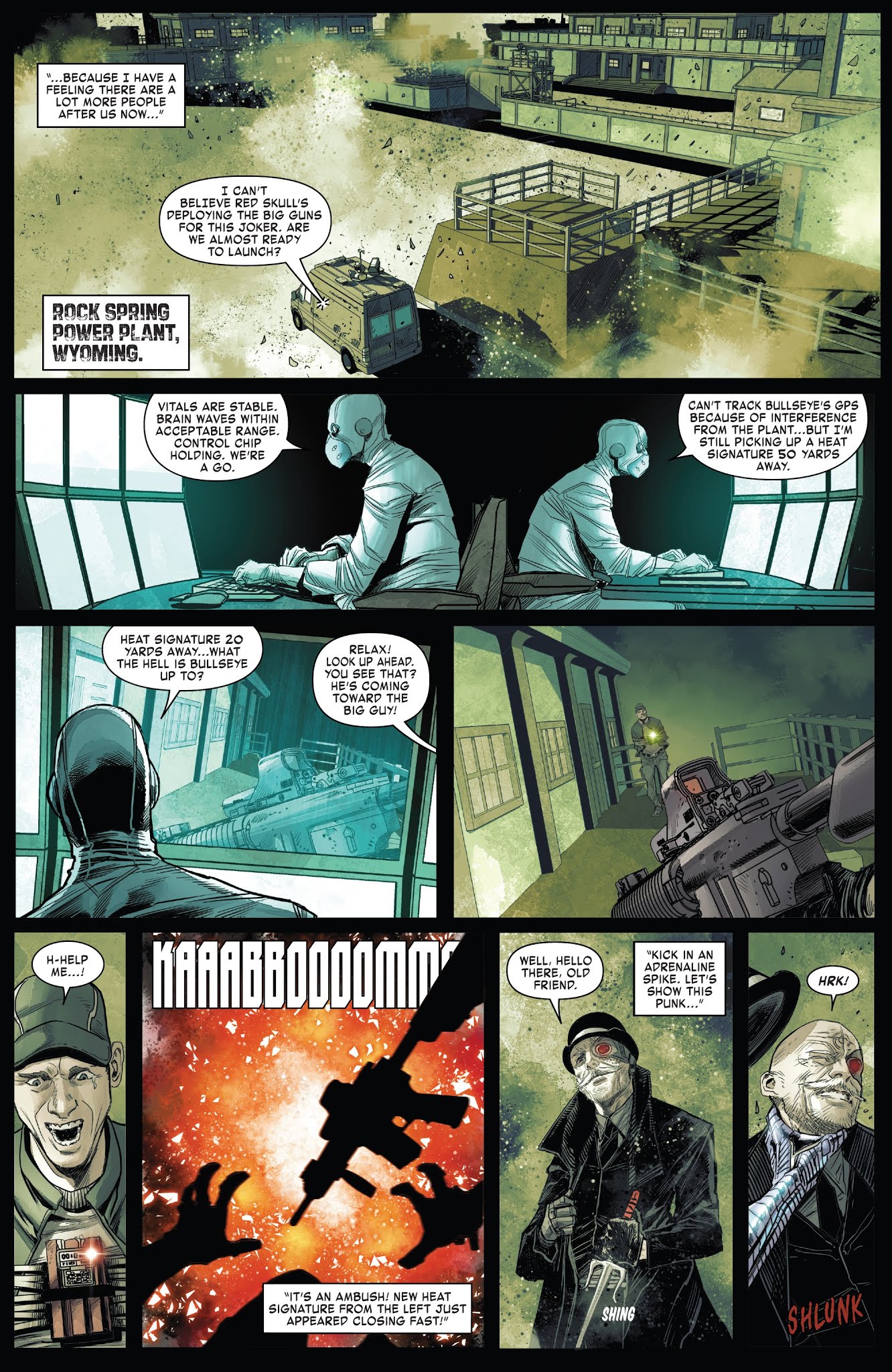 Read online Old Man Hawkeye comic -  Issue #8 - 9