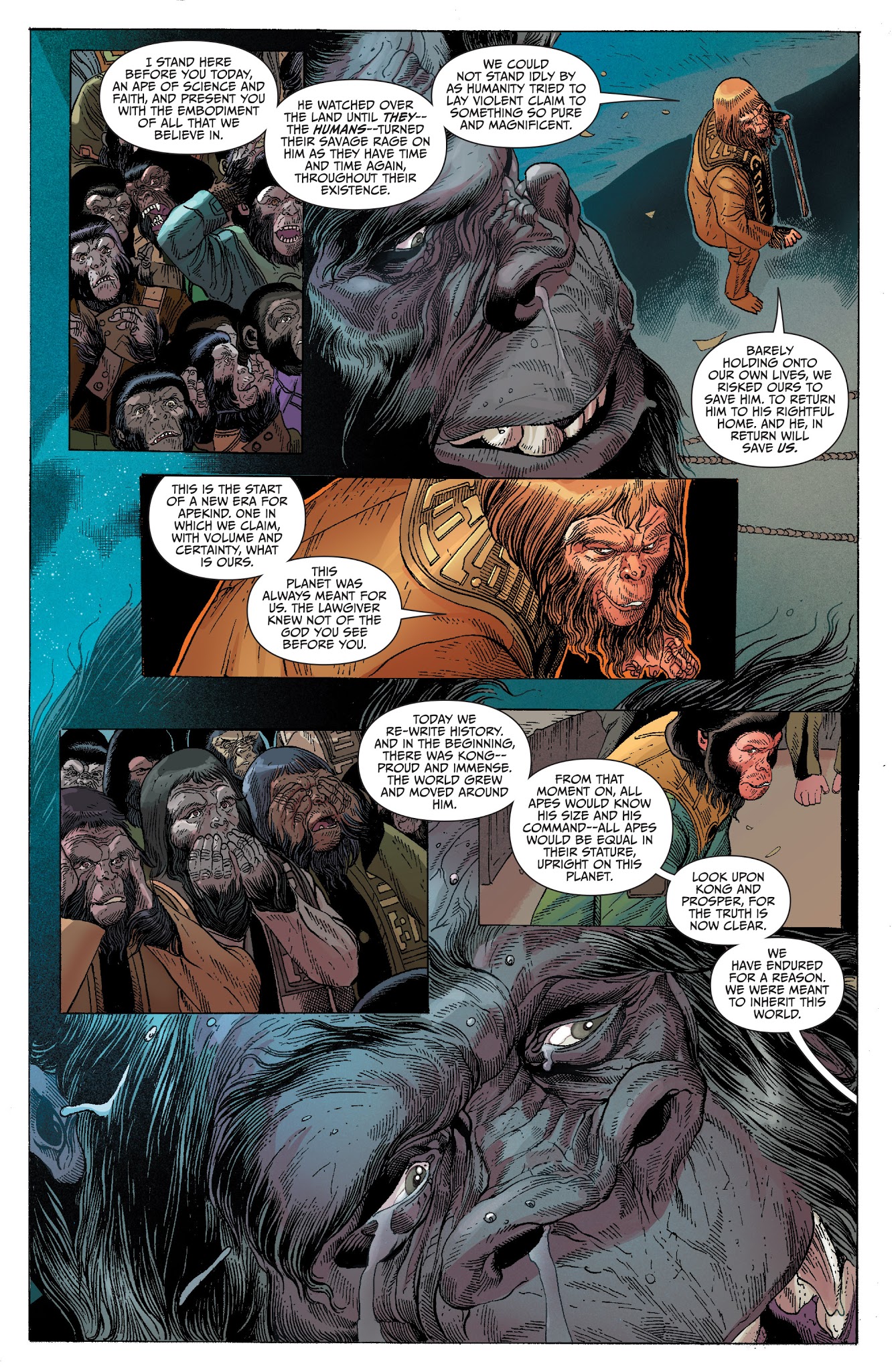 Read online Kong on the Planet of the Apes comic -  Issue #4 - 16