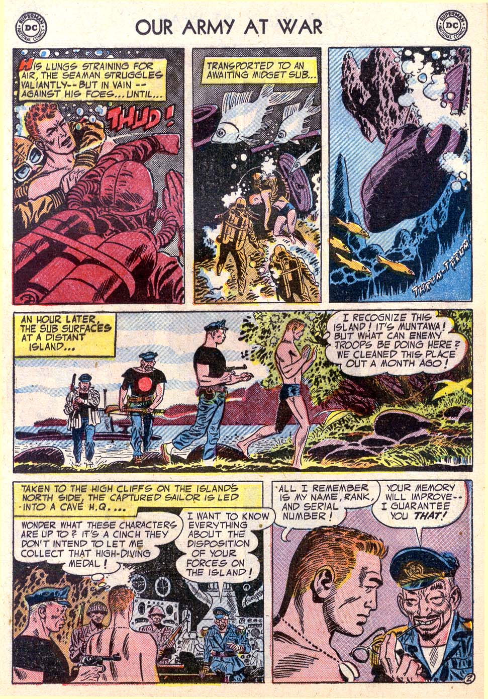 Read online Our Army at War (1952) comic -  Issue #32 - 13