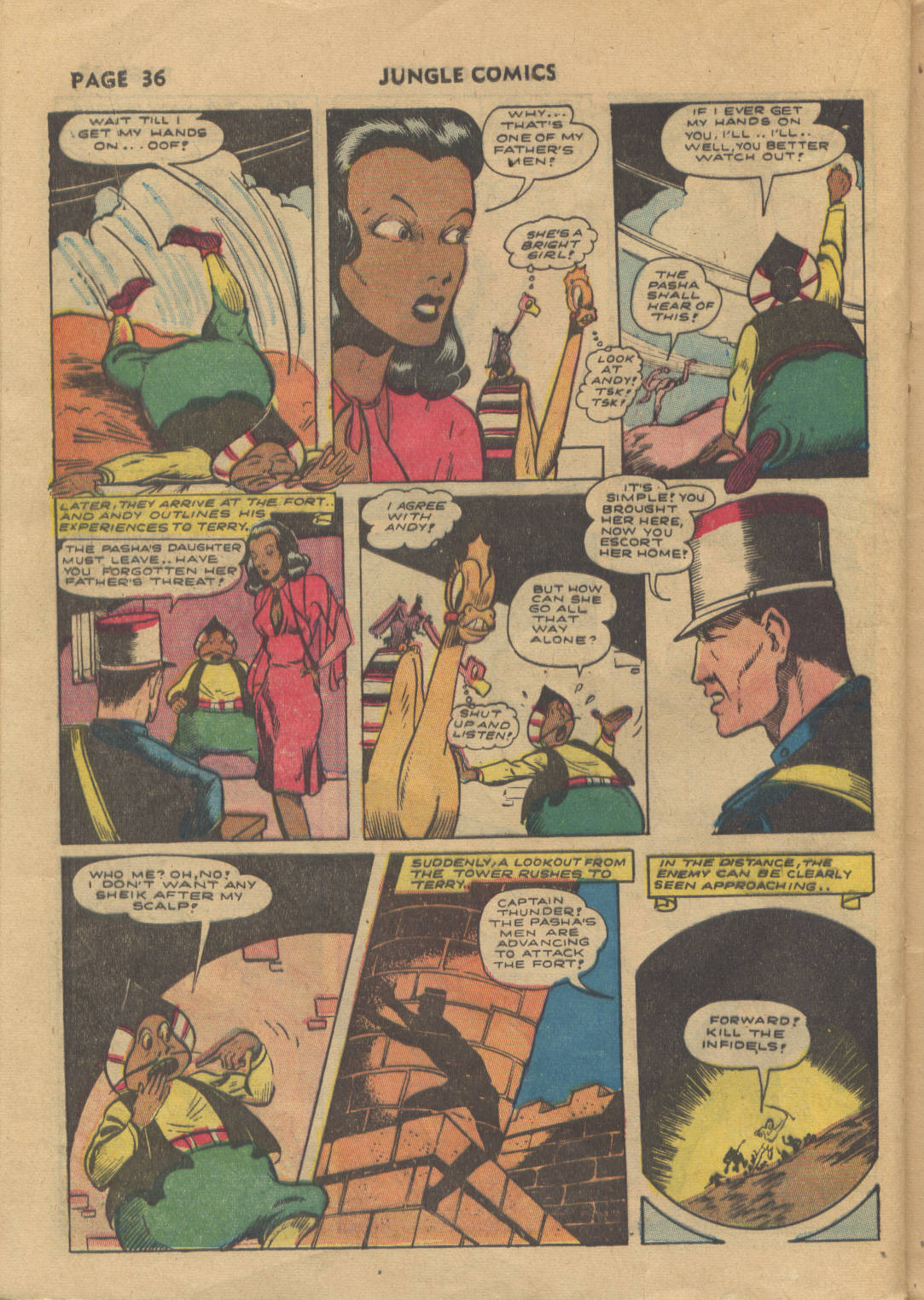 Read online Jungle Comics comic -  Issue #34 - 38