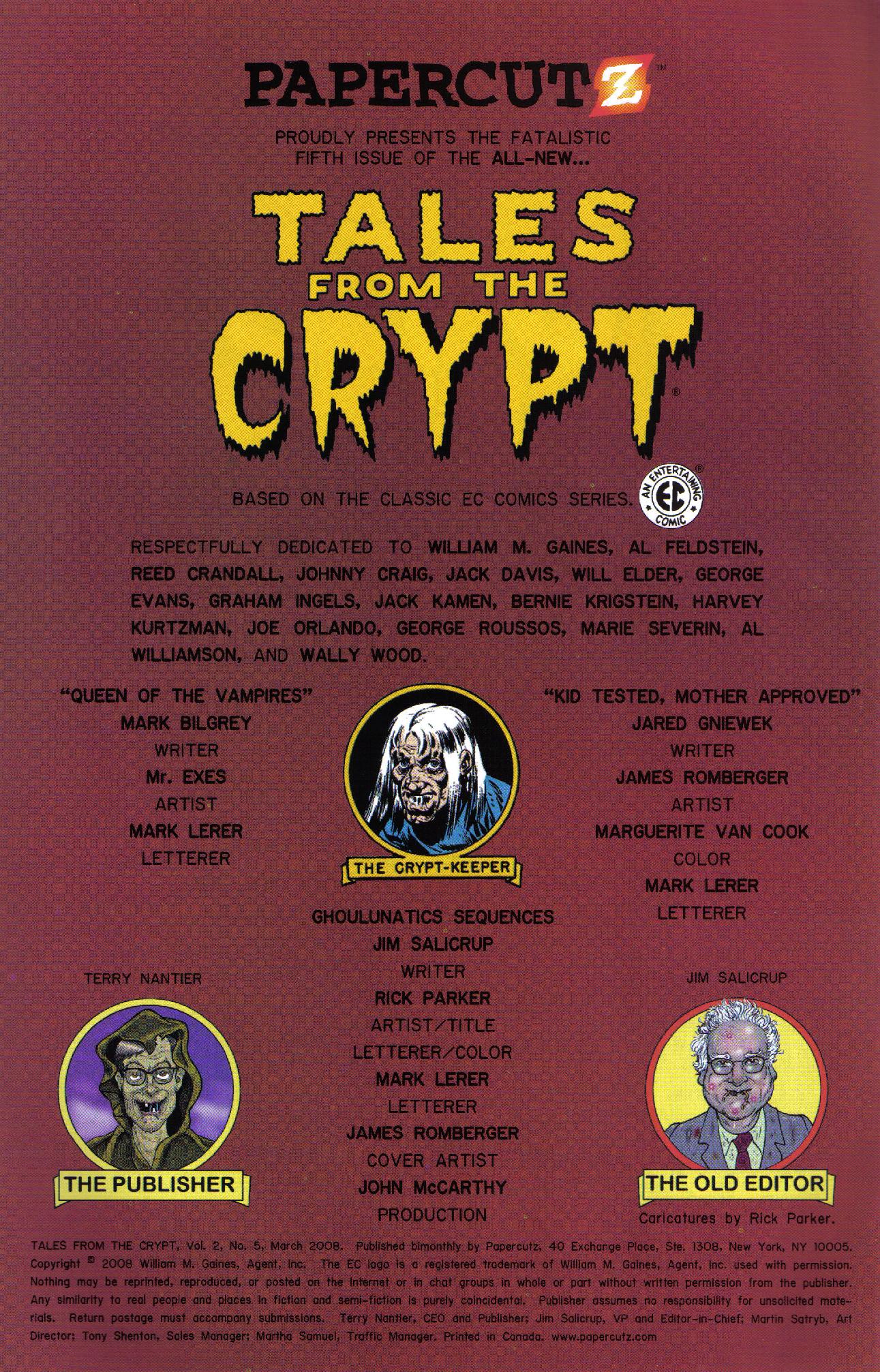 Read online Tales From The Crypt (2007) comic -  Issue #5 - 2