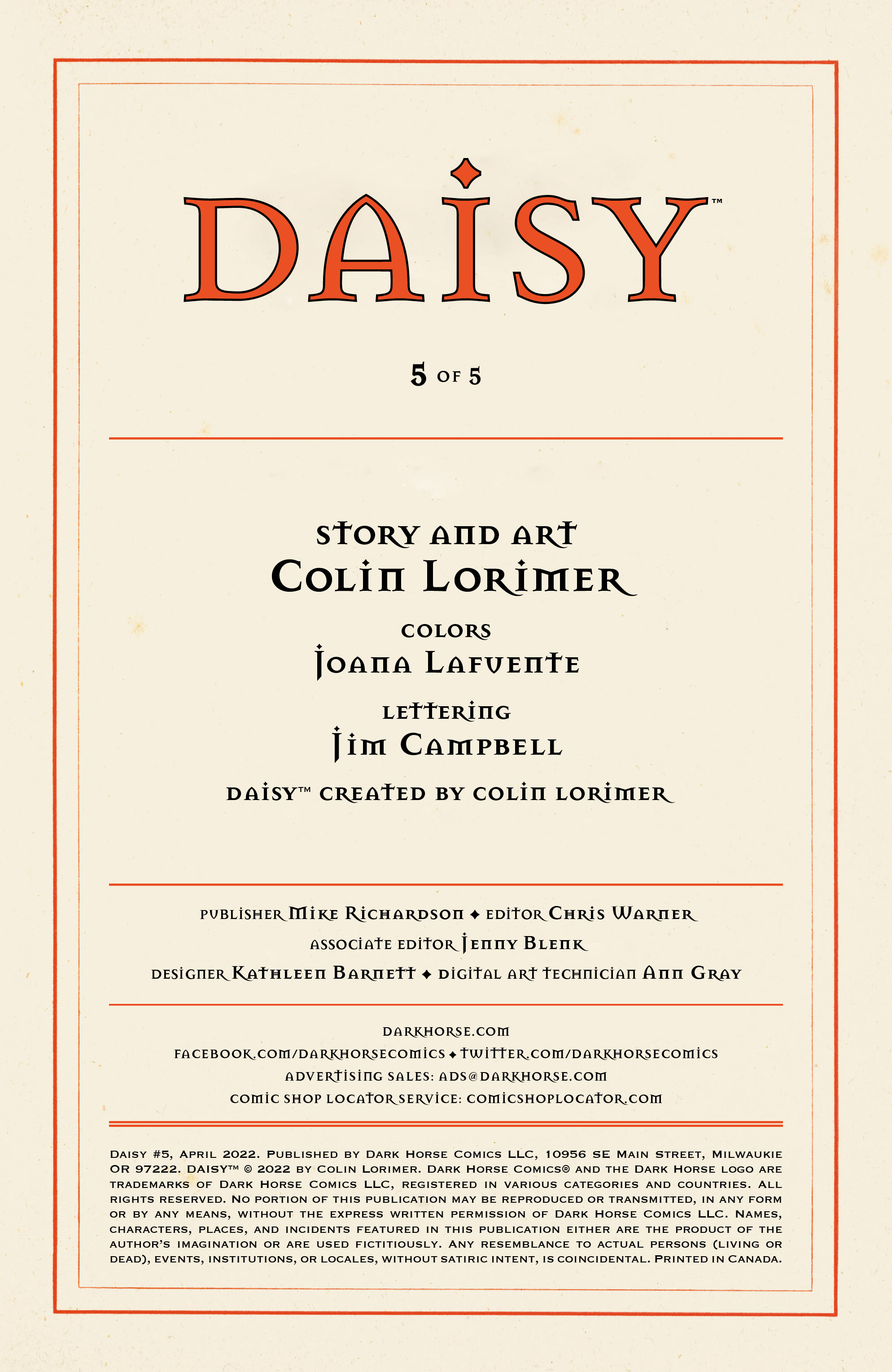 Read online Daisy comic -  Issue #5 - 2