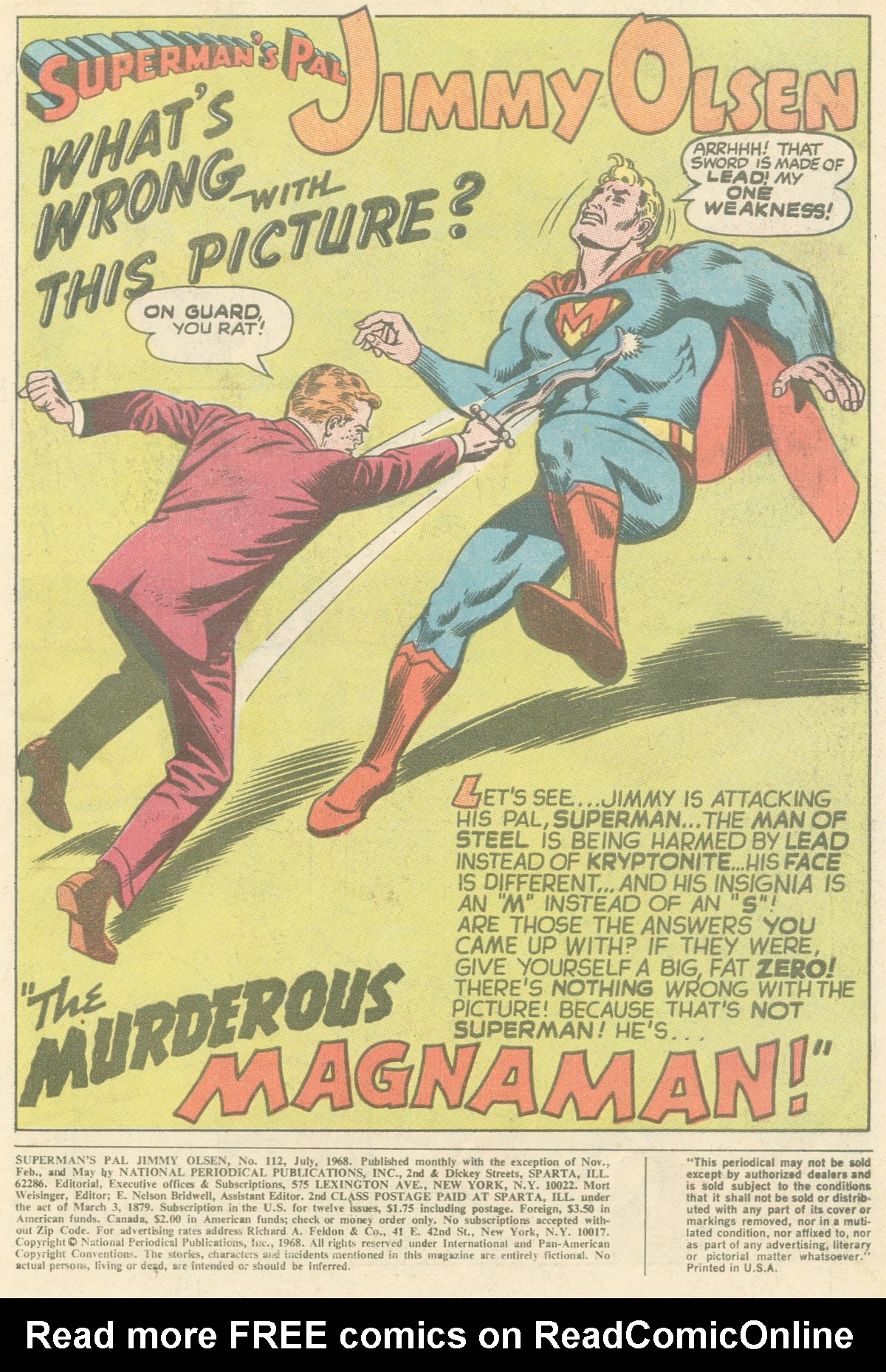 Read online Superman's Pal Jimmy Olsen comic -  Issue #112 - 3