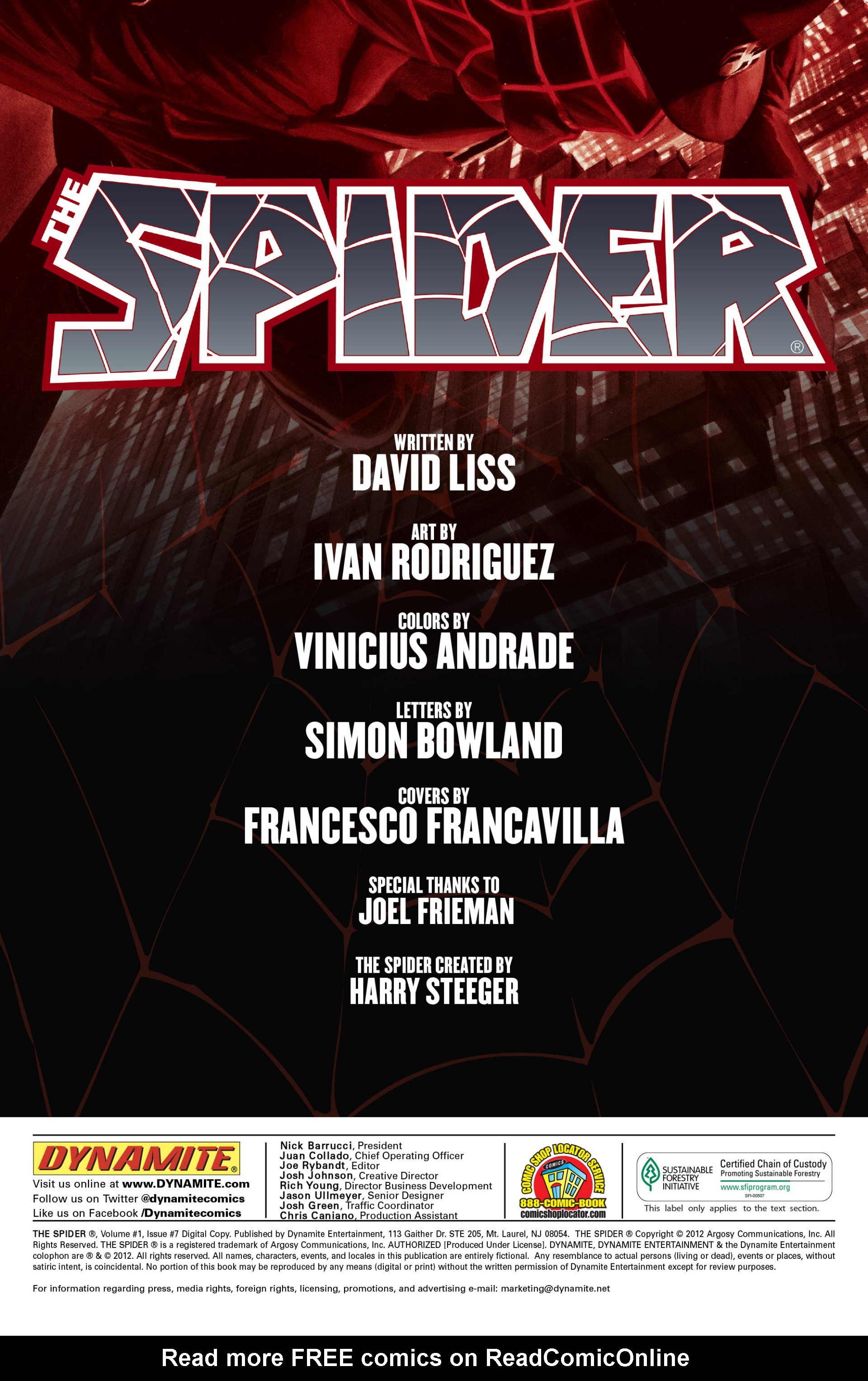 Read online The Spider comic -  Issue #7 - 2