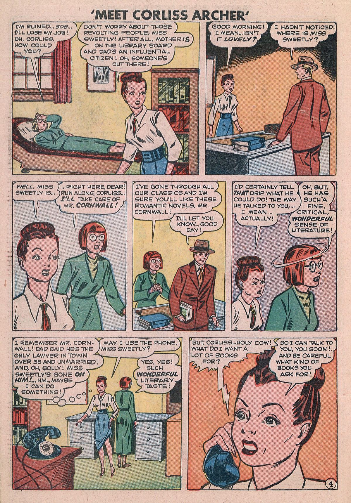 Read online Meet Corliss Archer comic -  Issue #3 - 24