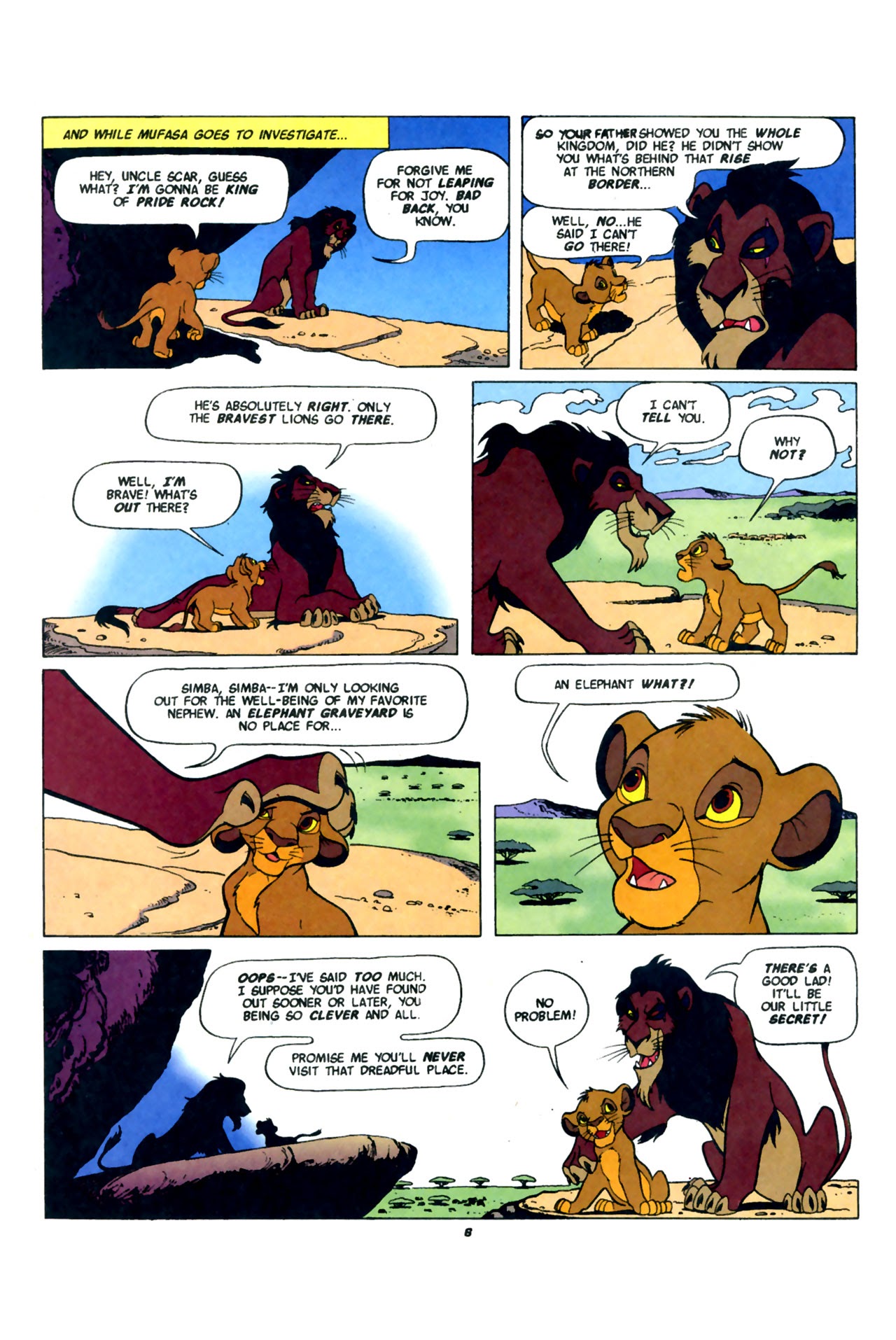 Read online Disney's The Lion King comic -  Issue #1 - 8