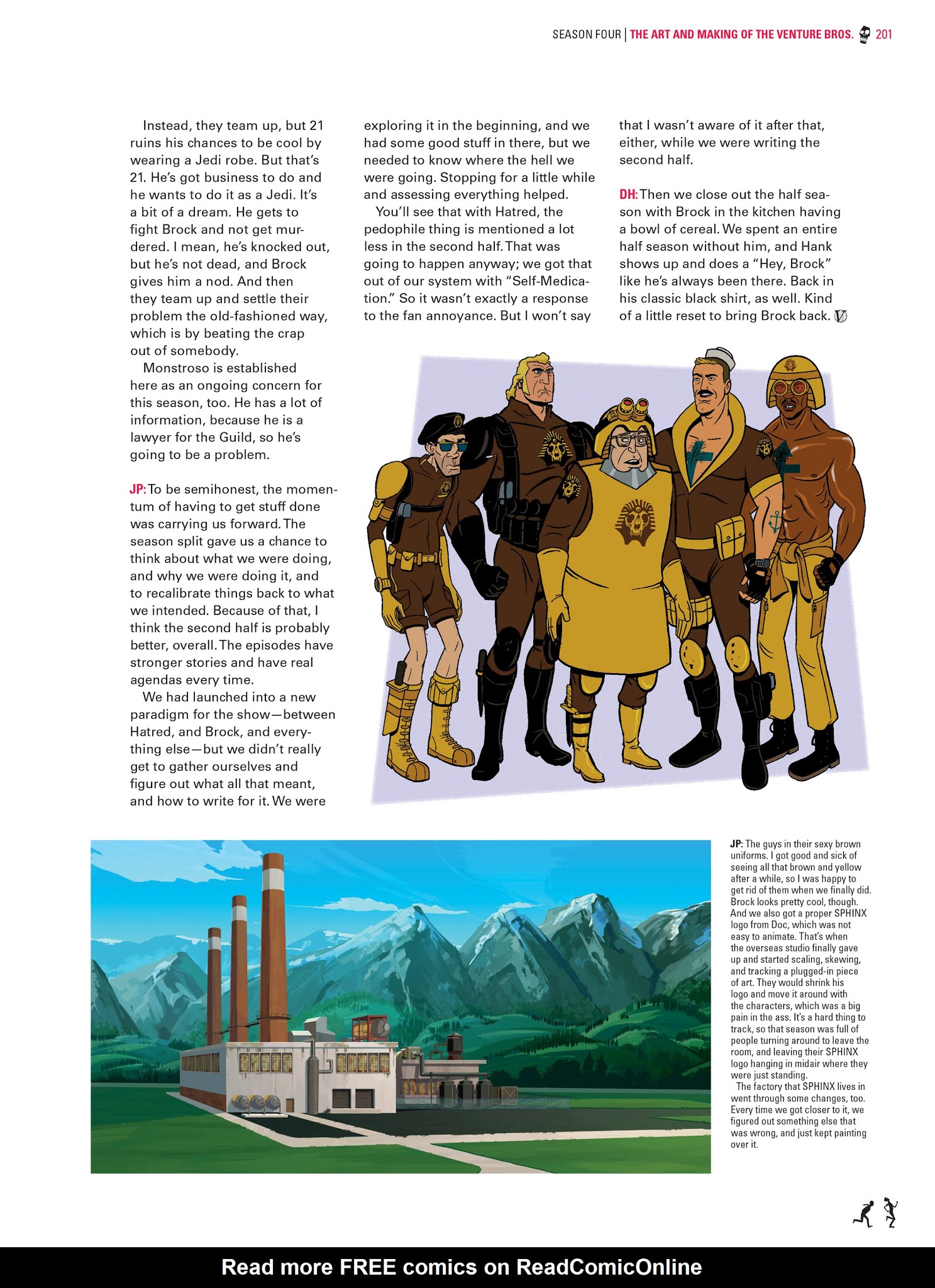 Read online Go Team Venture!: The Art and Making of The Venture Bros. comic -  Issue # TPB (Part 2) - 100