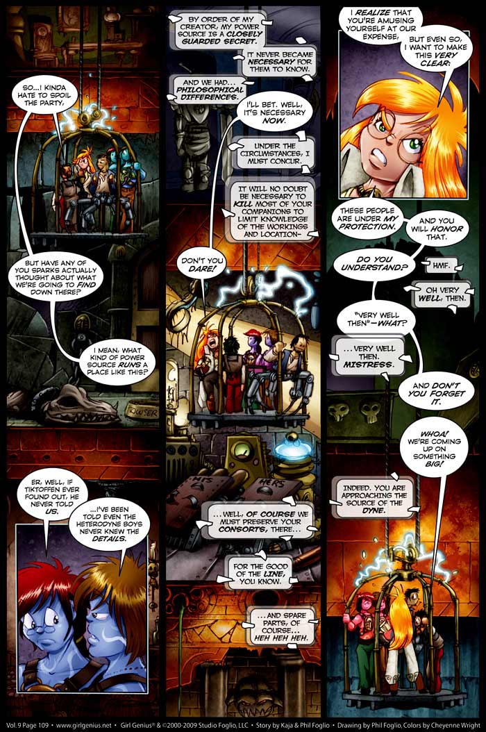Read online Girl Genius (2002) comic -  Issue #9 - 111