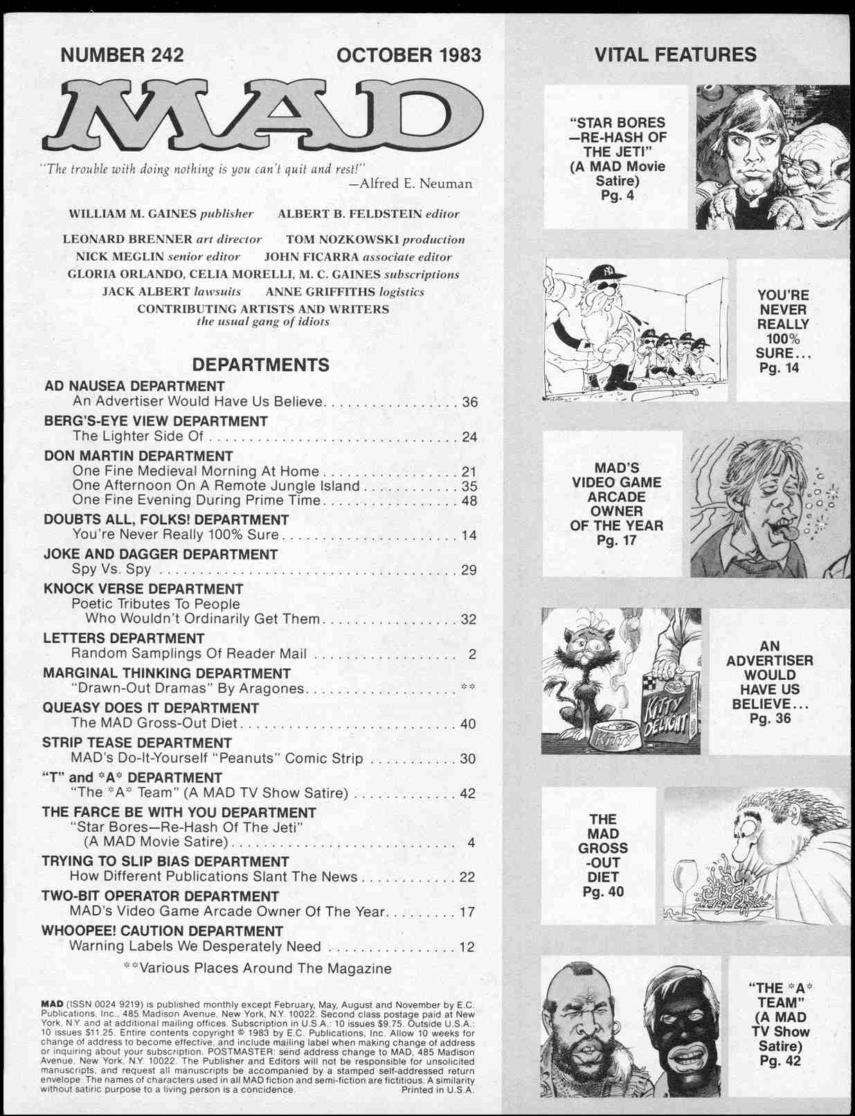 Read online MAD comic -  Issue #242 - 3