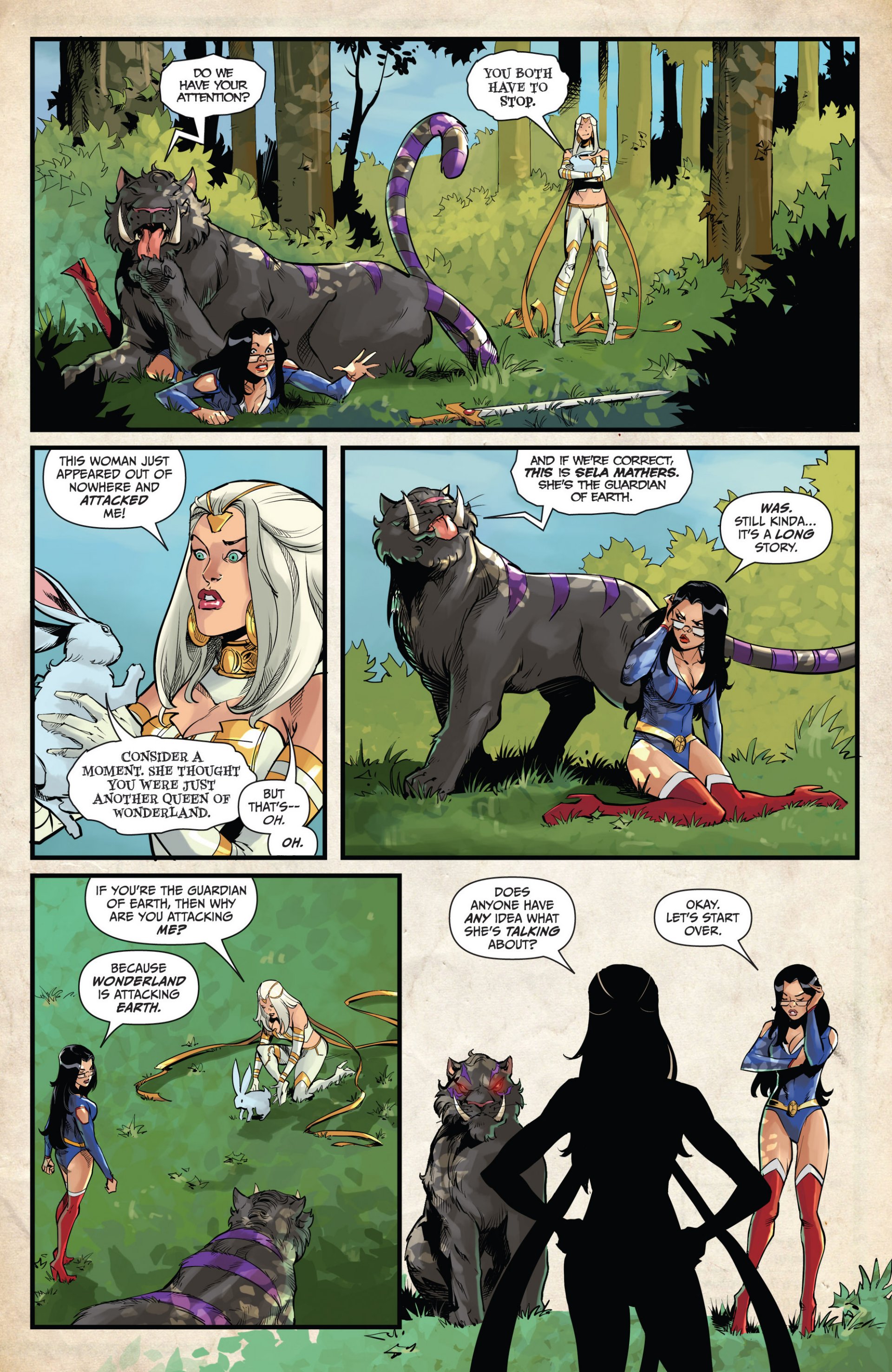 Read online Grimm Fairy Tales vs. Wonderland comic -  Issue #2 - 19