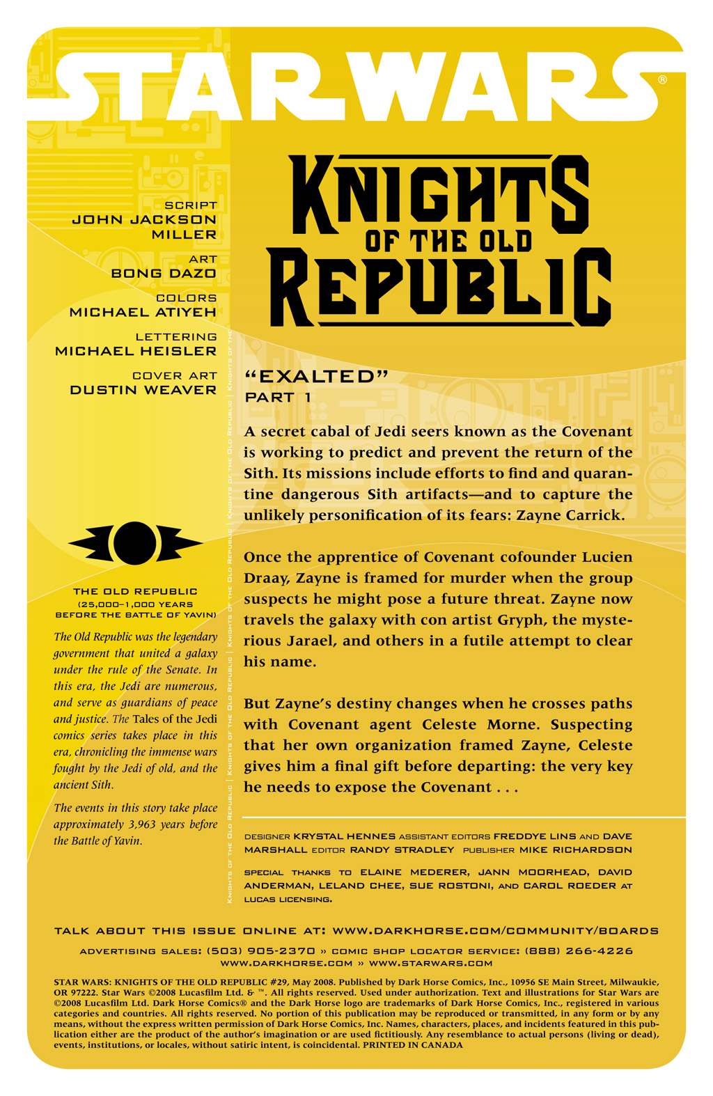 Read online Star Wars: Knights Of The Old Republic comic -  Issue #29 - 2