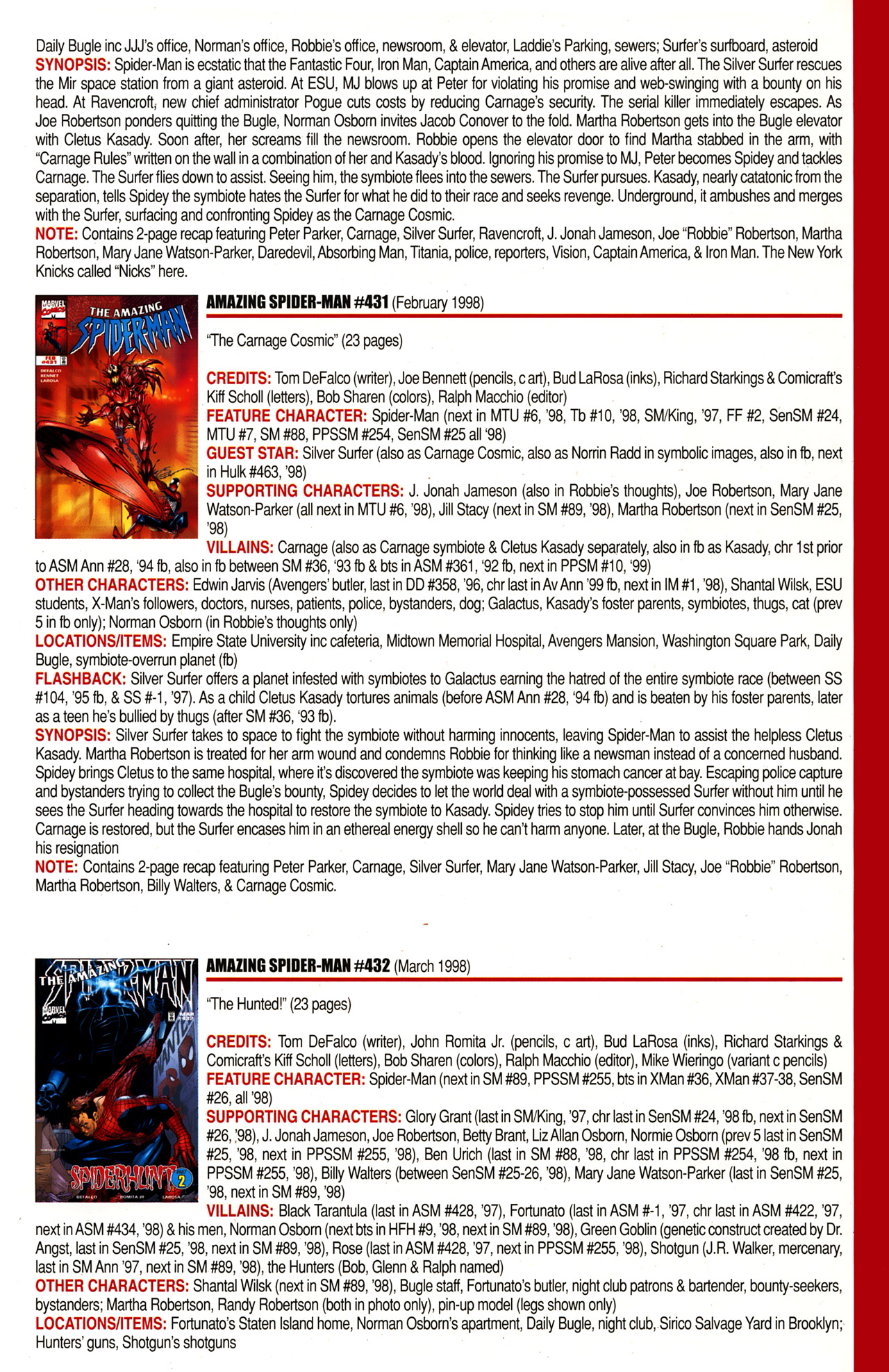 Read online Official Index to the Marvel Universe comic -  Issue #10 - 21