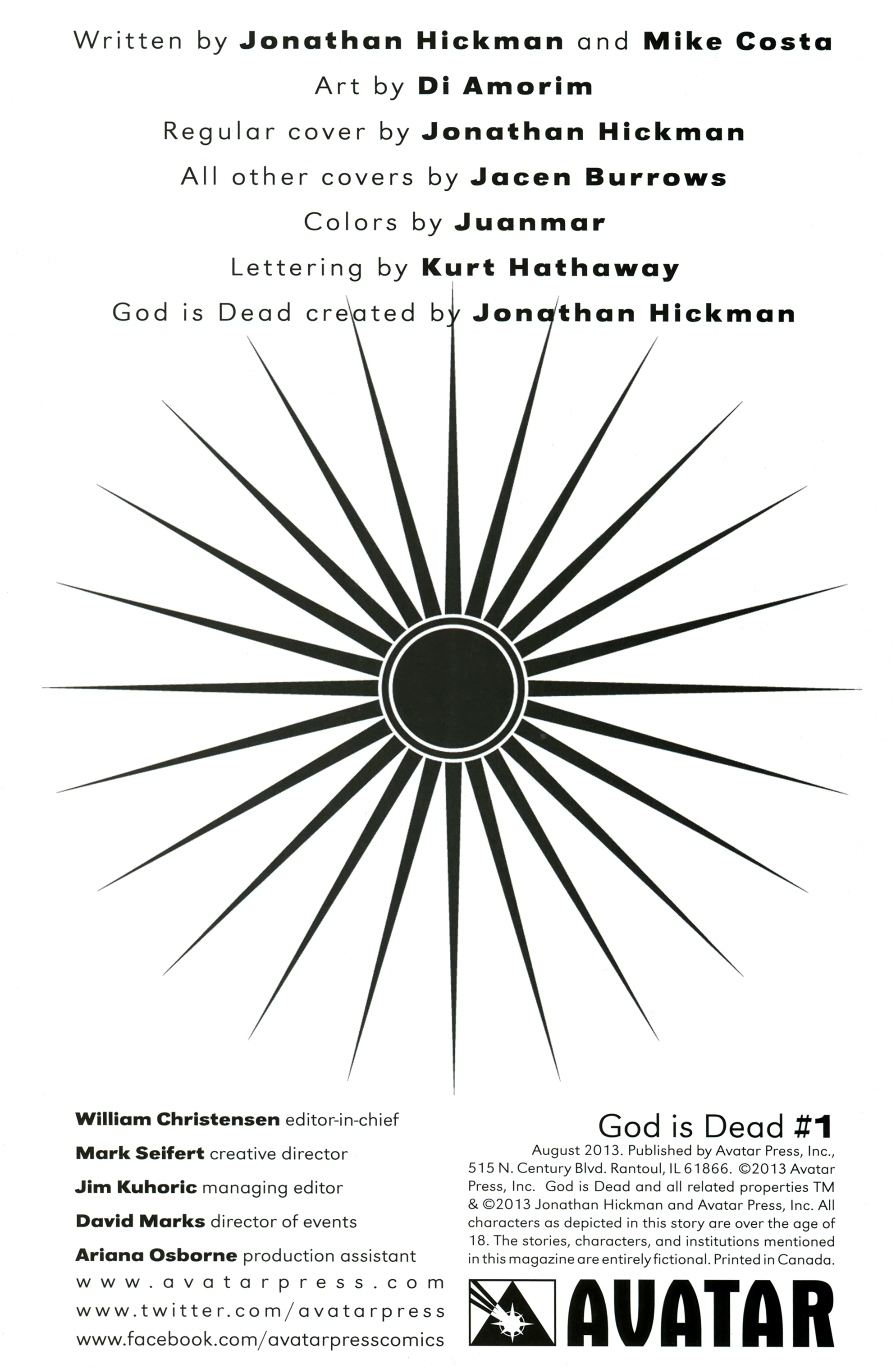 Read online God Is Dead comic -  Issue #1 - 5