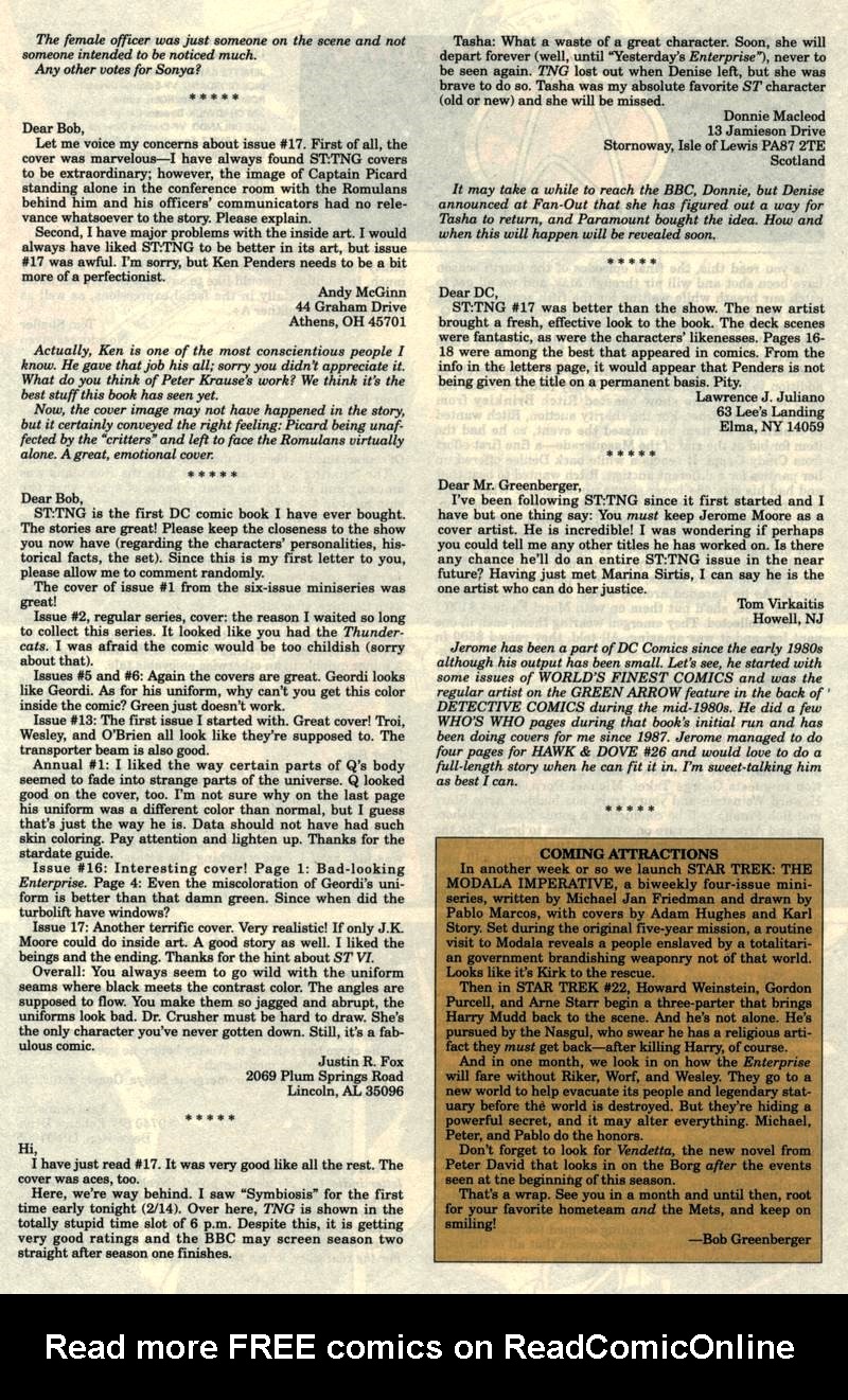 Read online Star Trek: The Next Generation (1989) comic -  Issue #21 - 27