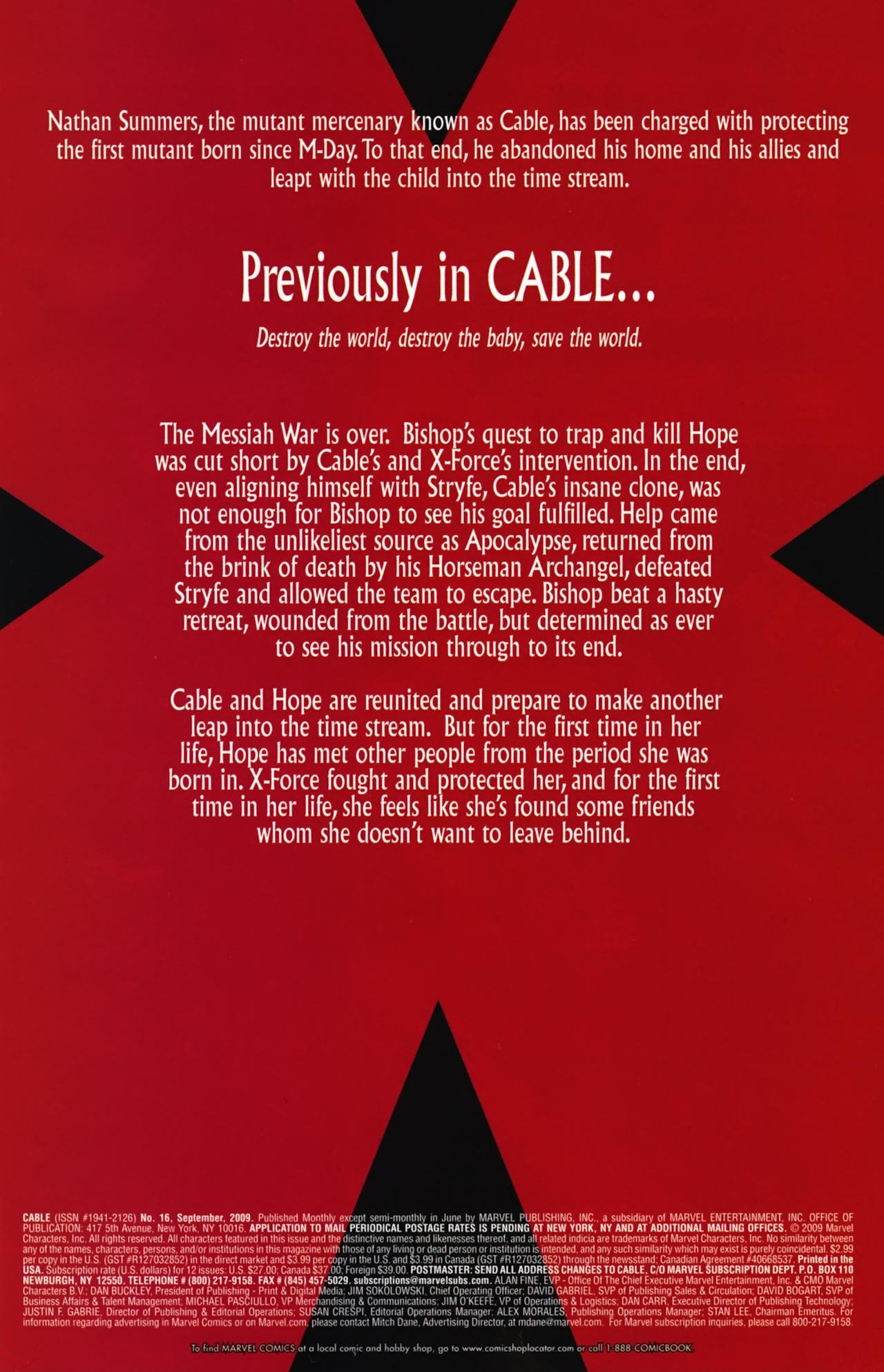 Read online Cable (2008) comic -  Issue #16 - 2