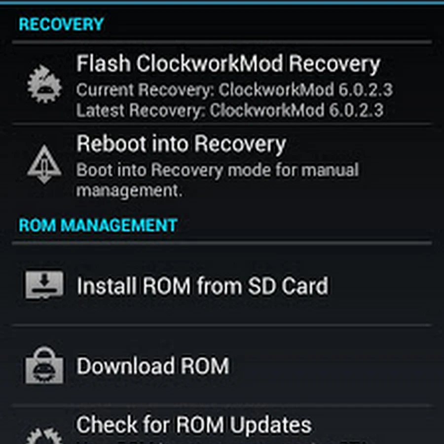 Cara Instal CWM Recovery tanpa PC