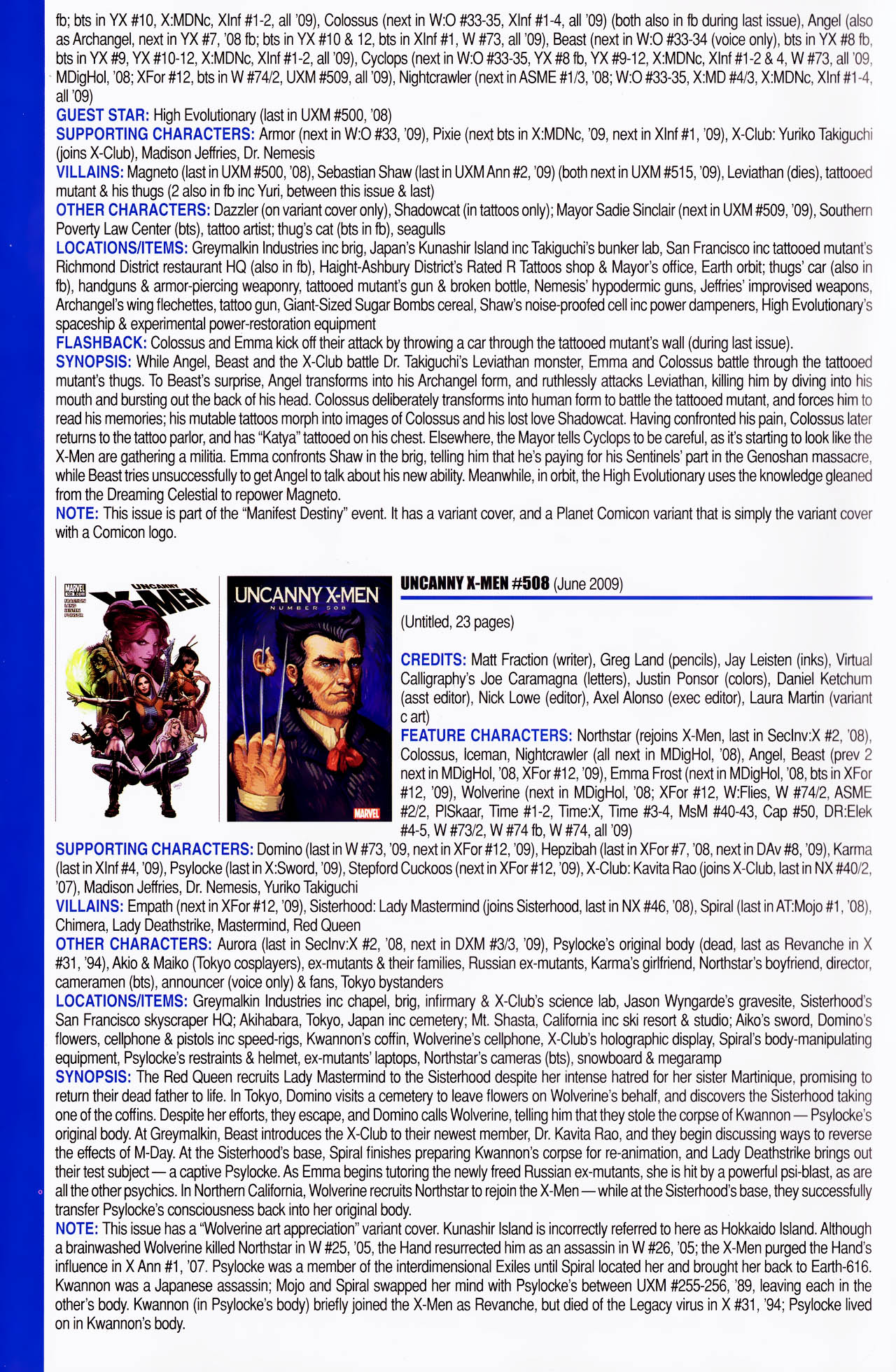 Read online Official Index to the Marvel Universe comic -  Issue #13 - 58