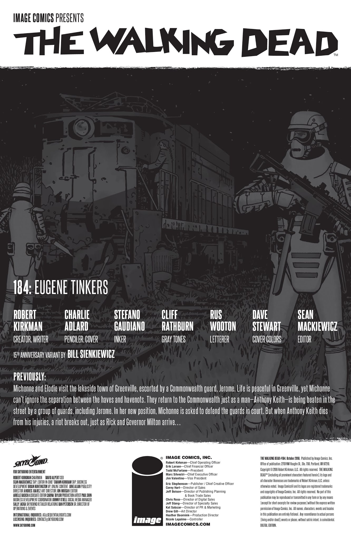 Read online The Walking Dead comic -  Issue #184 - 2