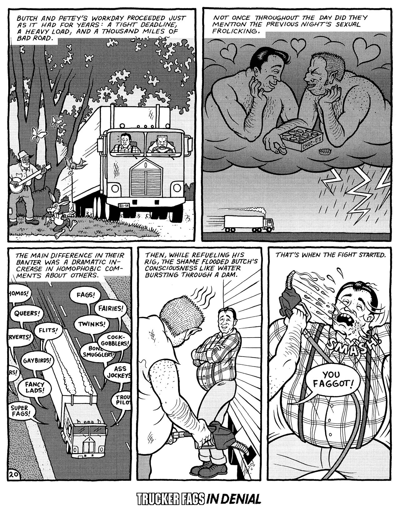 Read online Trucker Fags in Denial comic -  Issue # Full - 22