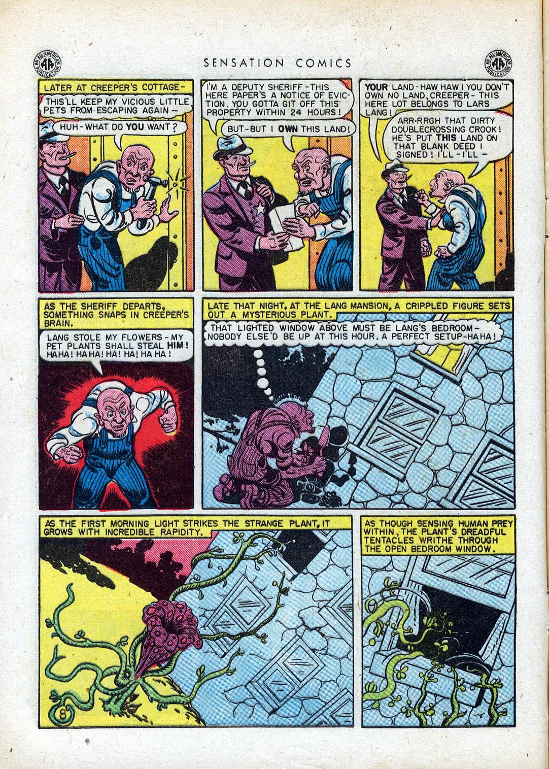 Read online Sensation (Mystery) Comics comic -  Issue #41 - 10