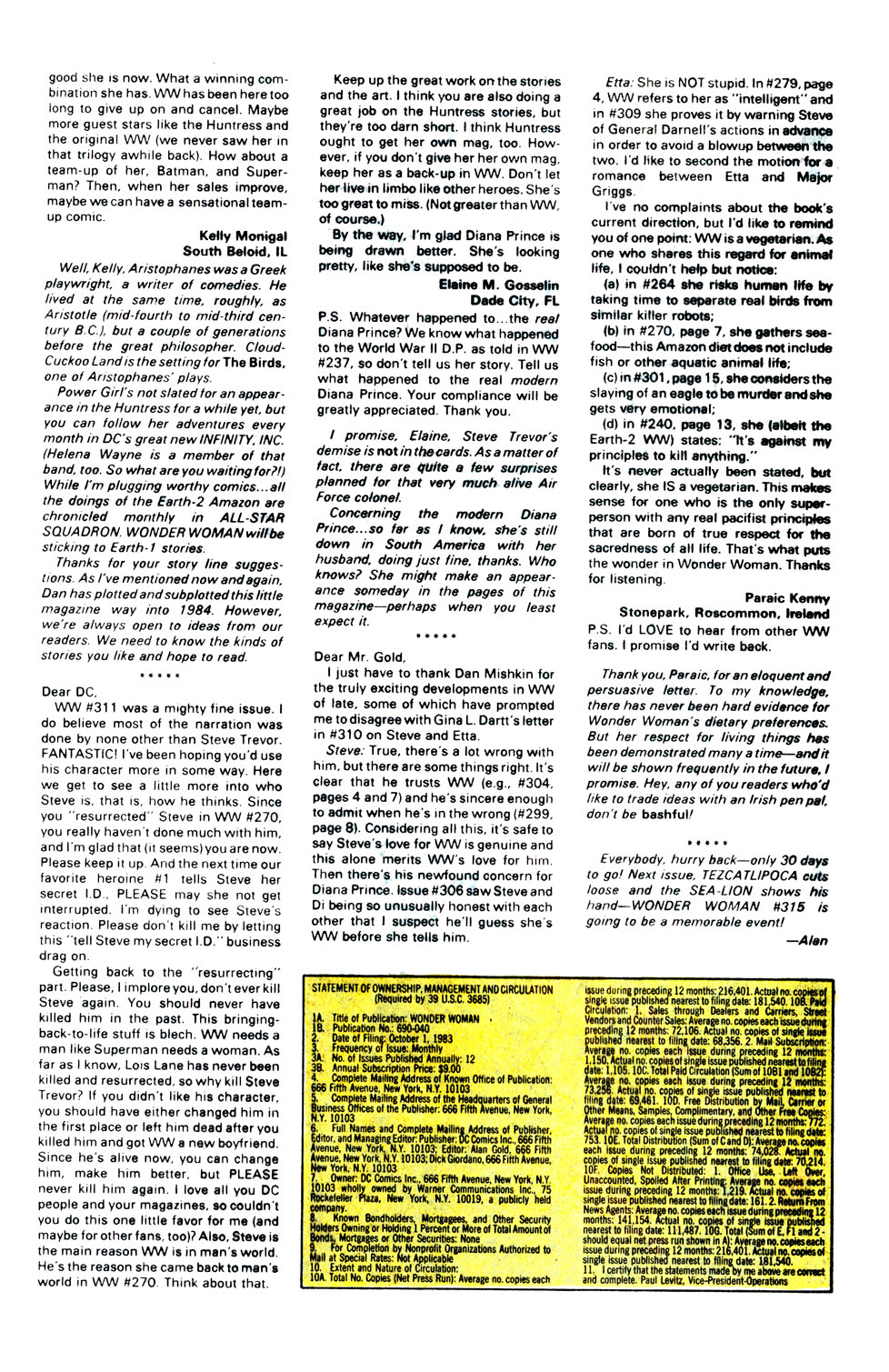 Read online Wonder Woman (1942) comic -  Issue #314 - 25